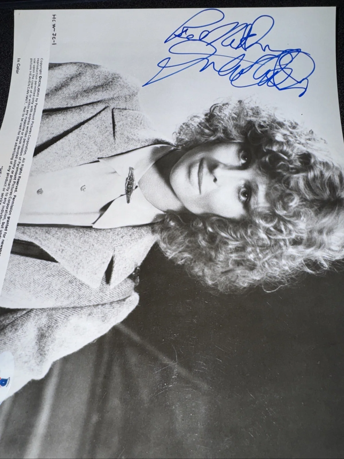 Julie Christie — Julie Christie Autographed Signed 8x10 Heaven Can Wait Press Photograph Beckett, изображение 5