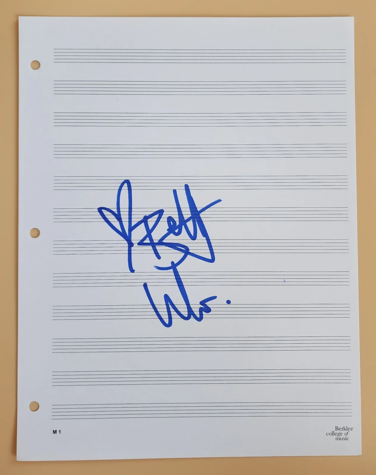 Betty Who Signed Berklee College of Music Sheet Music Legend RAD, изображение 2