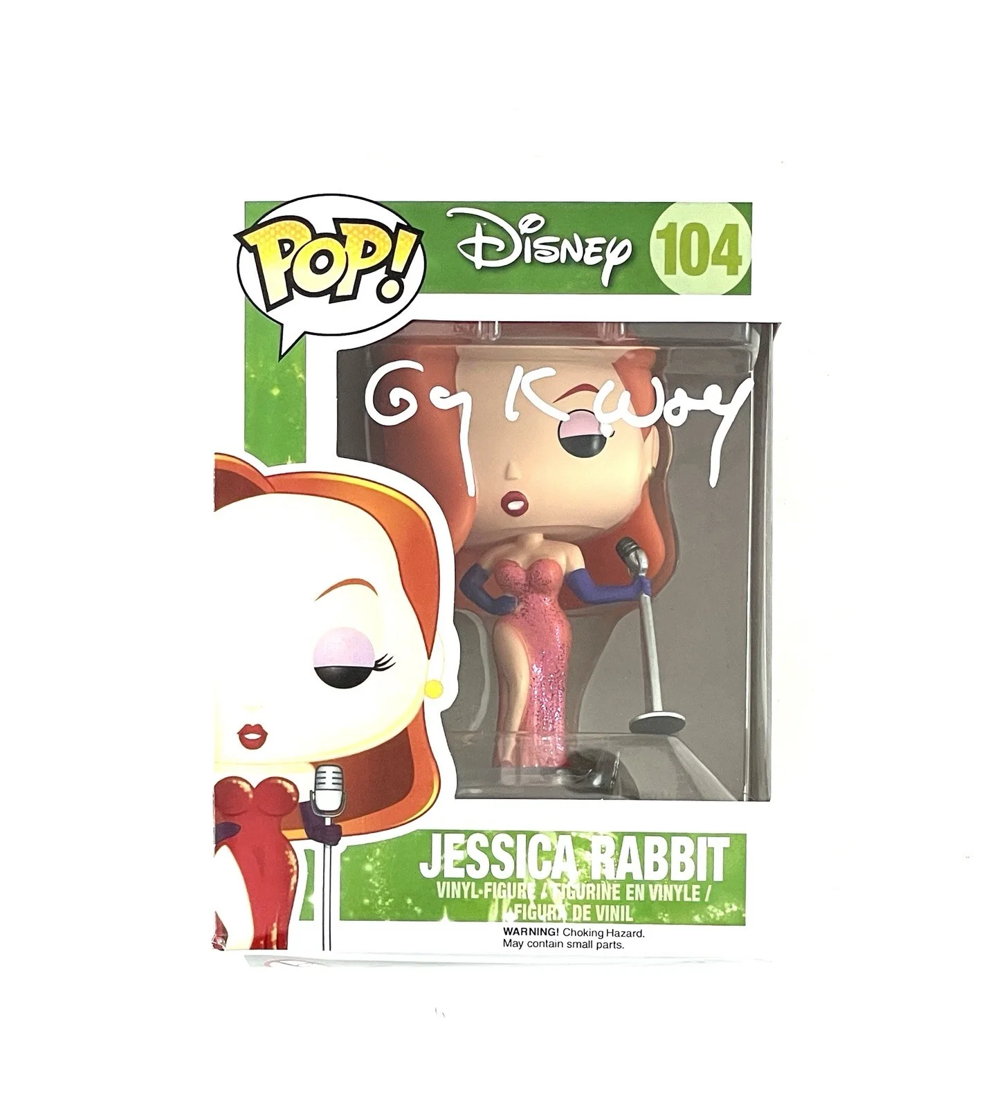 Gary K. Wolf — Who Framed Roger Rabbit Creator Gary K. Wolf Signed Jessica Rabbit Funko Pop JSA, image 2