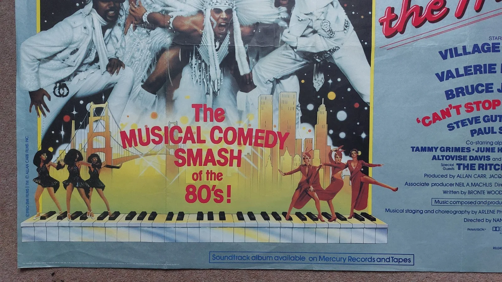 Can't Stop the Music Original UK Quad Poster, изображение 3