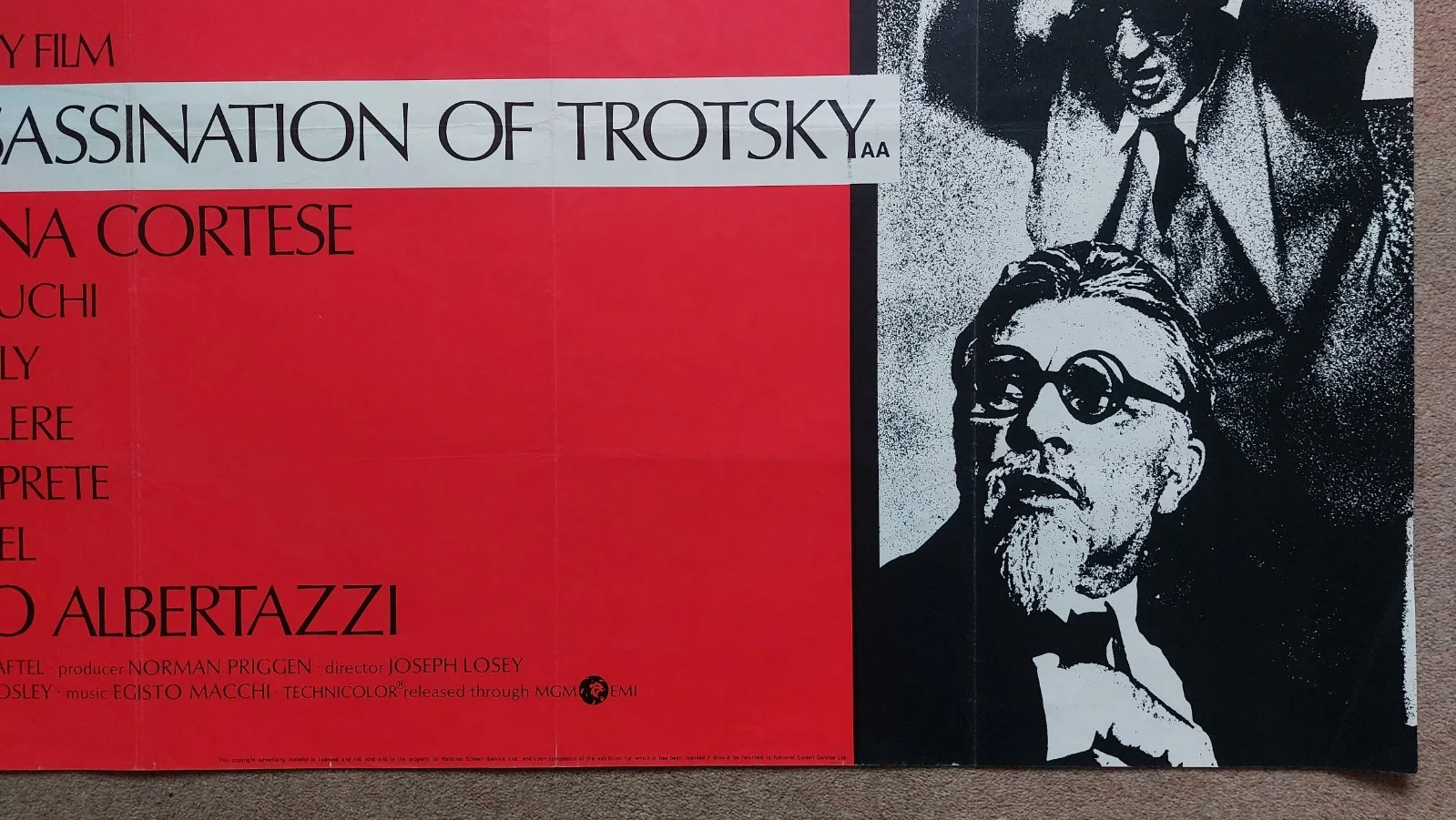 The Assassination of Trotsky Original UK Quad Poster, image 4