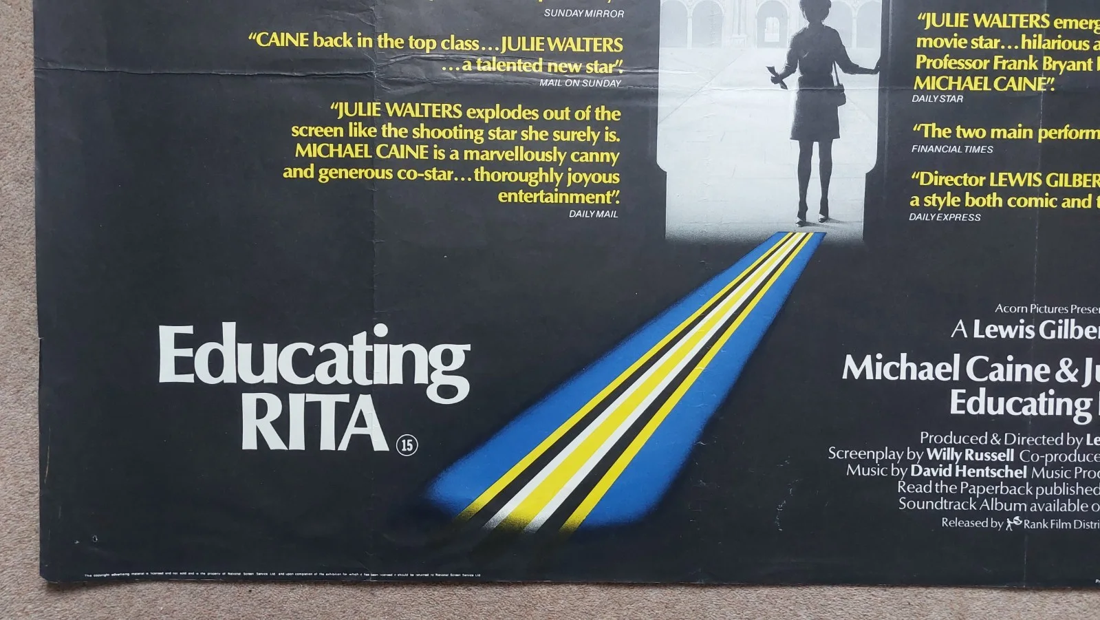 Educating Rita Original UK Quad Poster, image 3