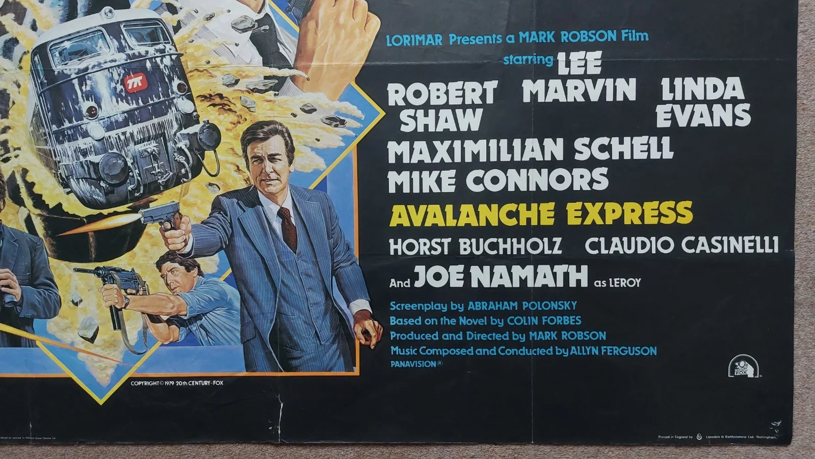 Avalanche Express Original UK Quad Poster, image 4
