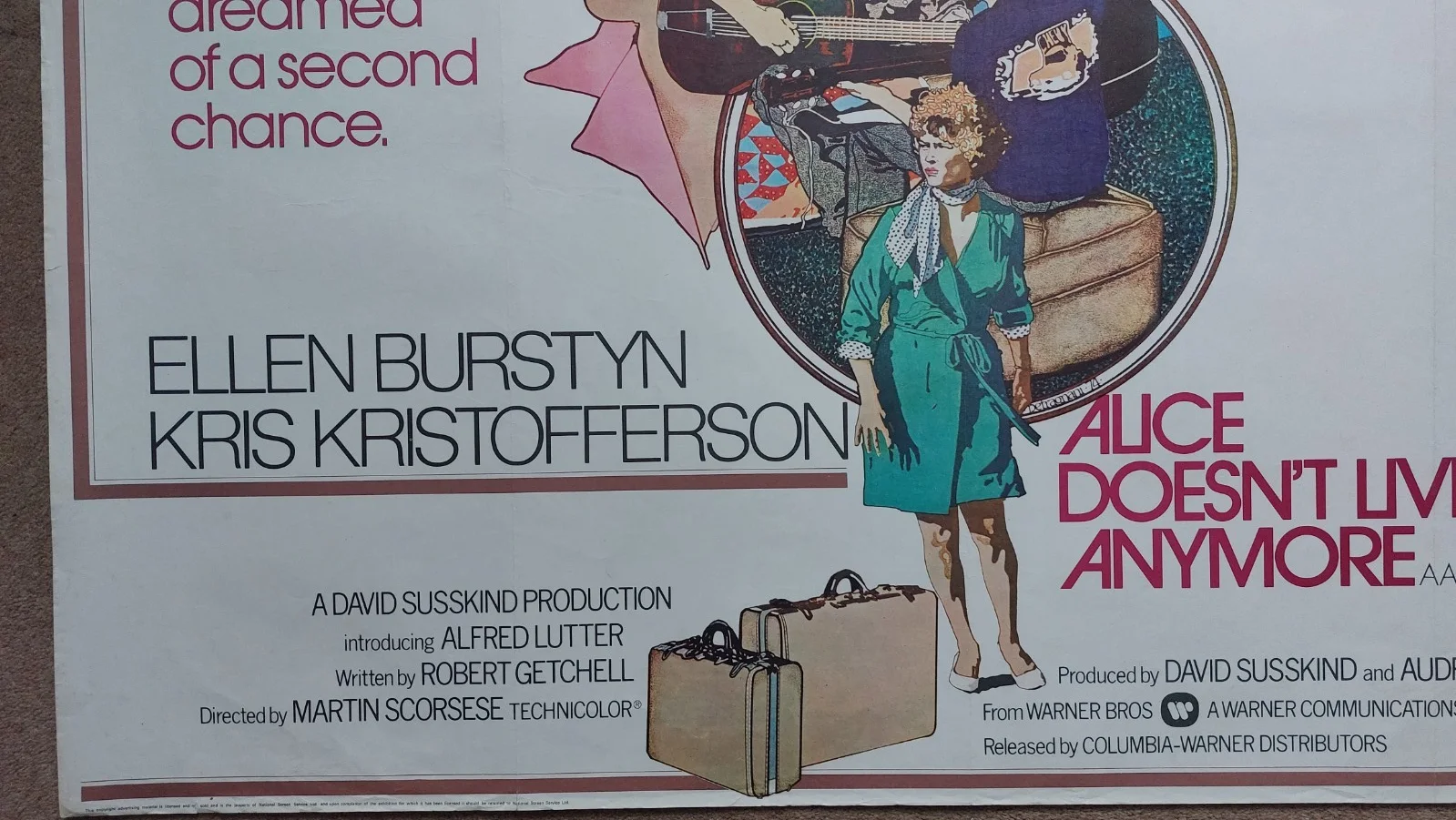 Alice Doesn't Live Here Anymore Original UK Quad Poster, image 3