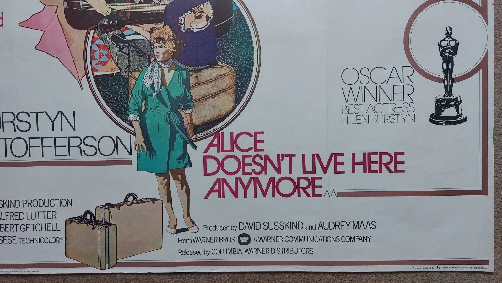 Alice Doesn't Live Here Anymore Original UK Quad Poster, image 4