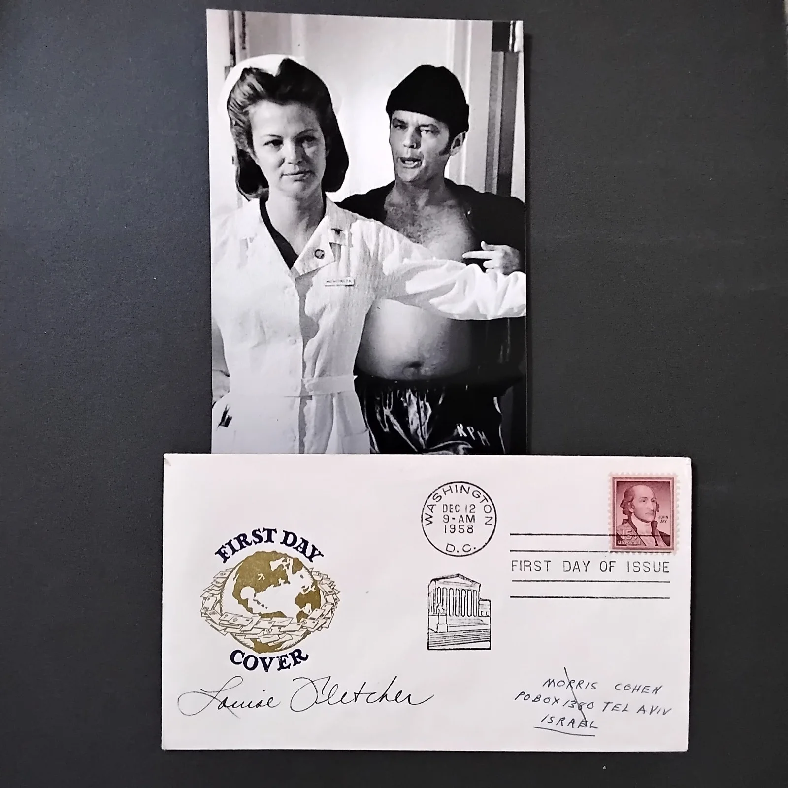 Louise Fletcher SIGNED Envelope Movie TV Actress 1 Flew Cuckoo Nest Deep Space 9, image 2