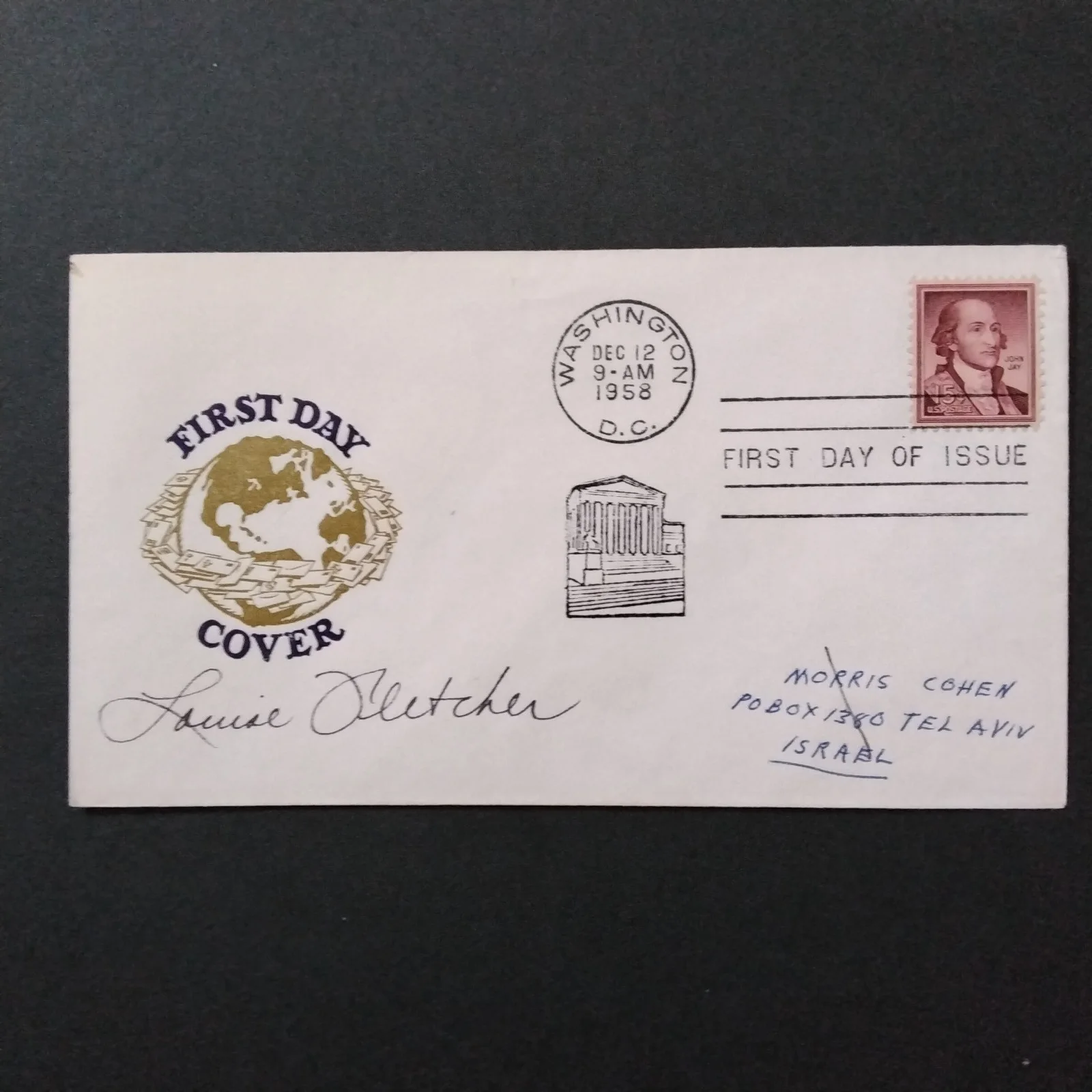 Louise Fletcher SIGNED Envelope Movie TV Actress 1 Flew Cuckoo Nest Deep Space 9, image 3