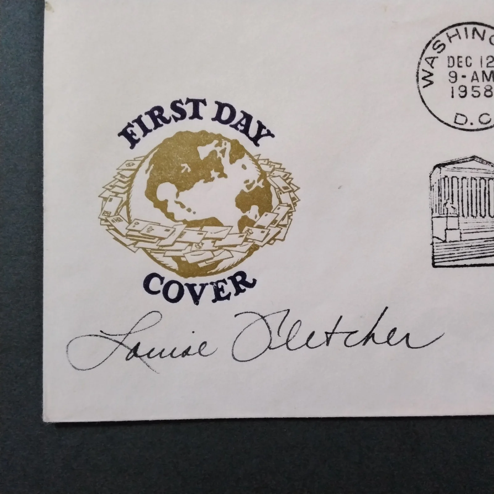 Louise Fletcher SIGNED Envelope Movie TV Actress 1 Flew Cuckoo Nest Deep Space 9, image 4