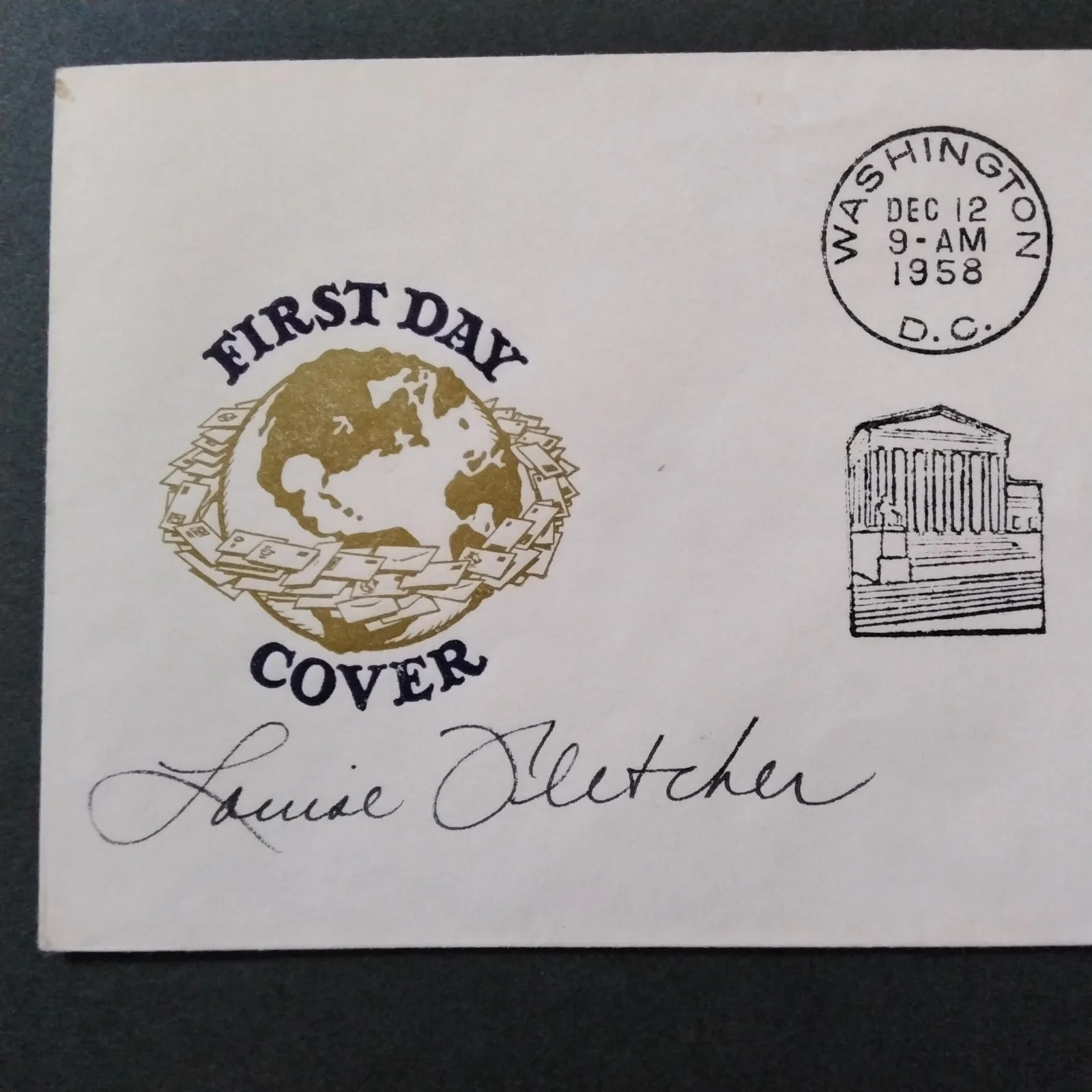 Louise Fletcher SIGNED Envelope Movie TV Actress 1 Flew Cuckoo Nest Deep Space 9, image 5