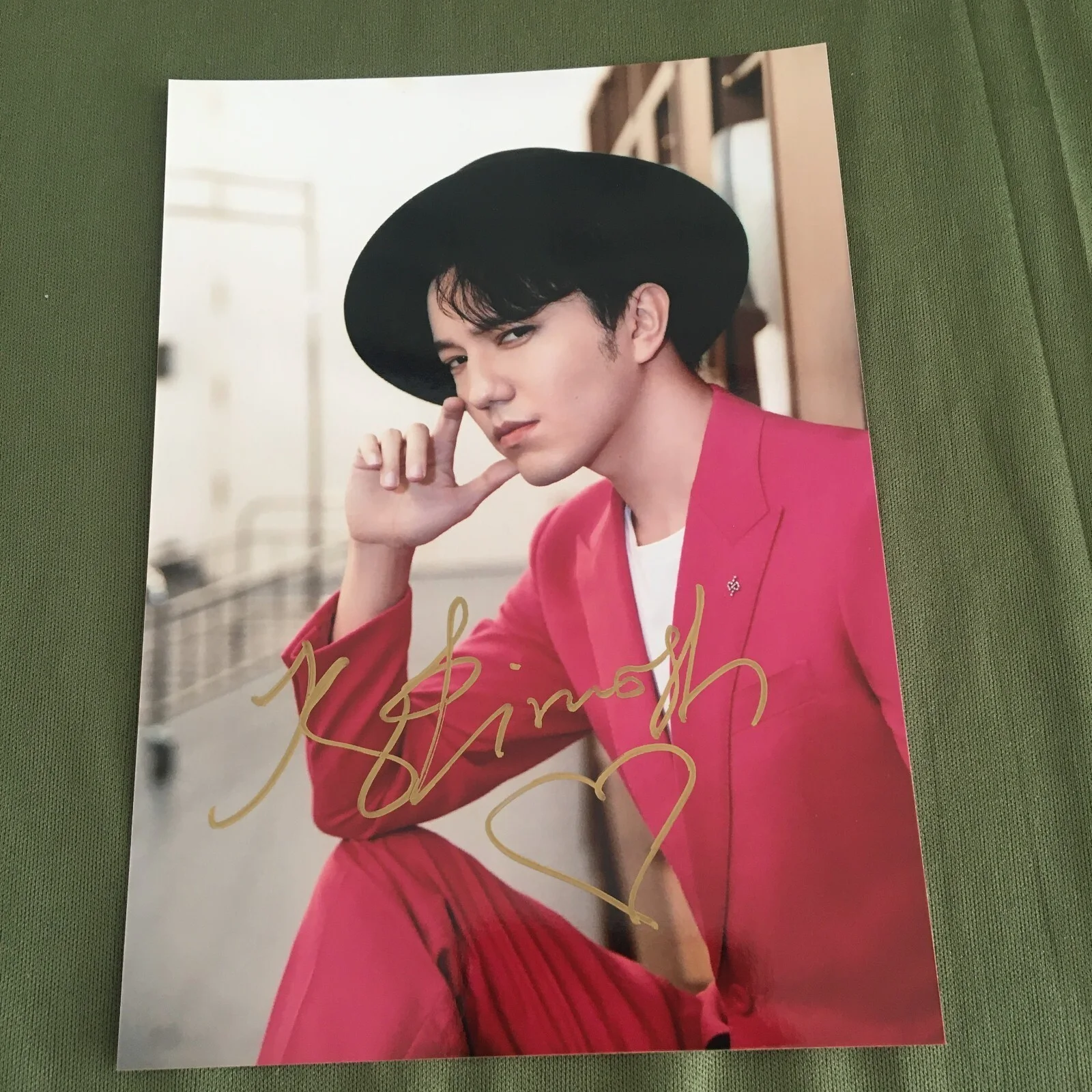 Dimash Autographed Signed Photo 4*6 Singer Collection GIFTS rare 2023A, image 4