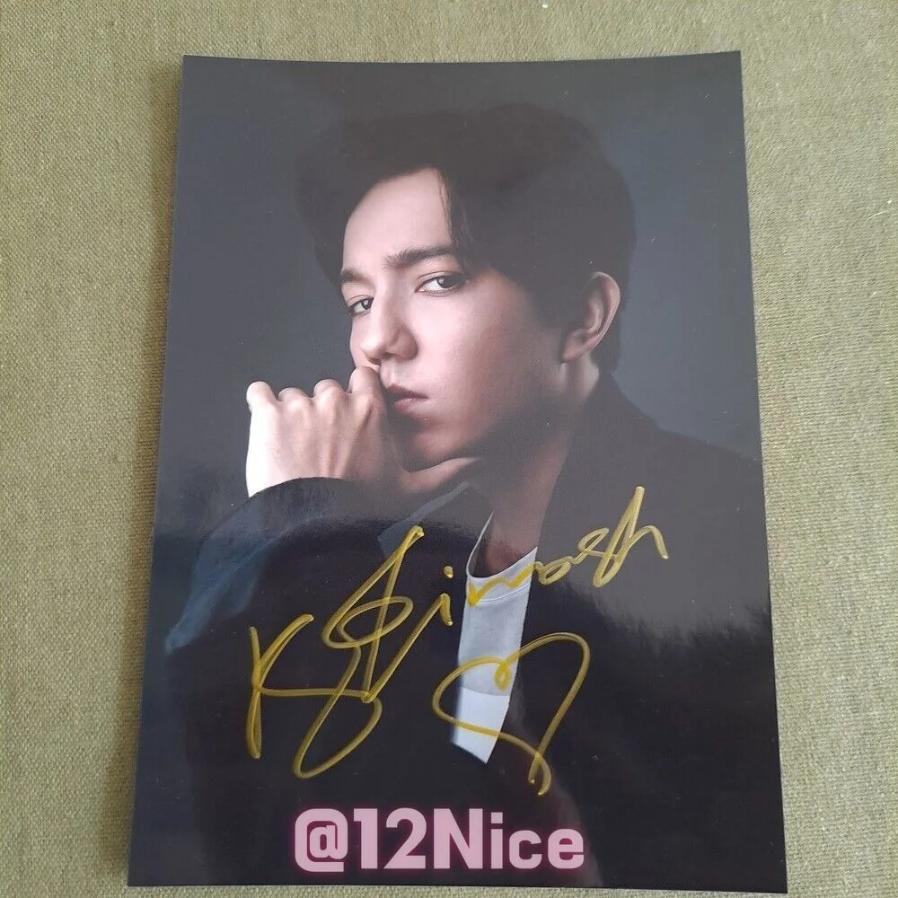 Dimash Autographed Signed Photo 4*6 Singer Collection GIFTS rare 2022, image 5