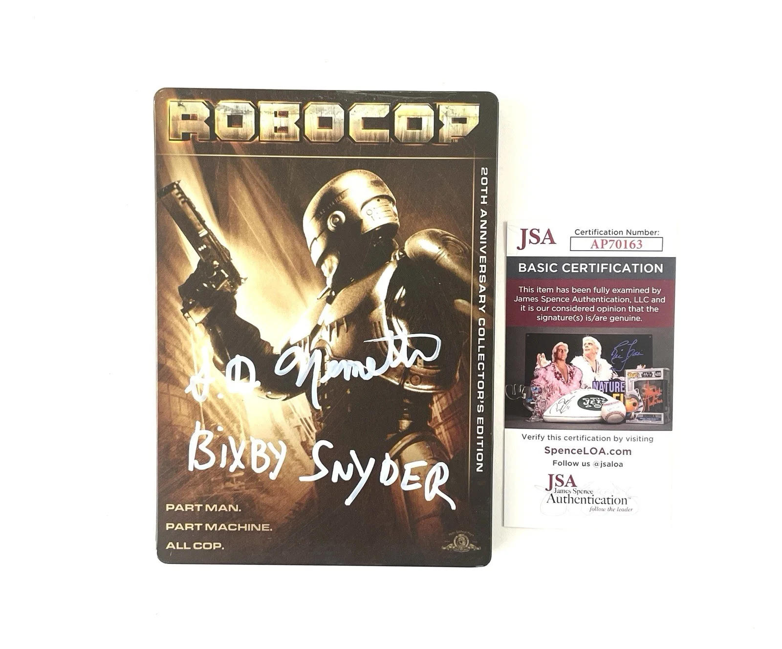 S.D. Nemeth — Robocop Bixby Snyder S.D. Nemeth Signed Steelbook DVD I’d Buy That For A Dollar