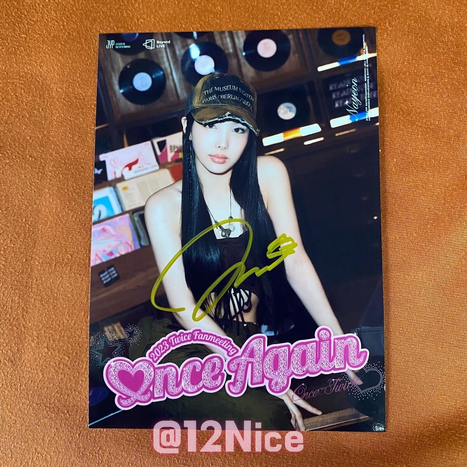 TWICE ONCE AGAIN Autographed Signed Photo 4*6 K-POP Collection 2024, image 5