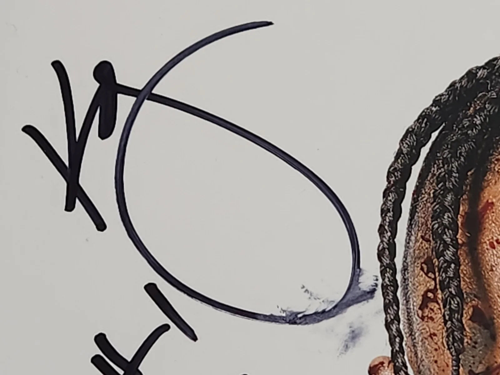 King ISO Autographed Ghetto Psycho Vinyl LP, image 2