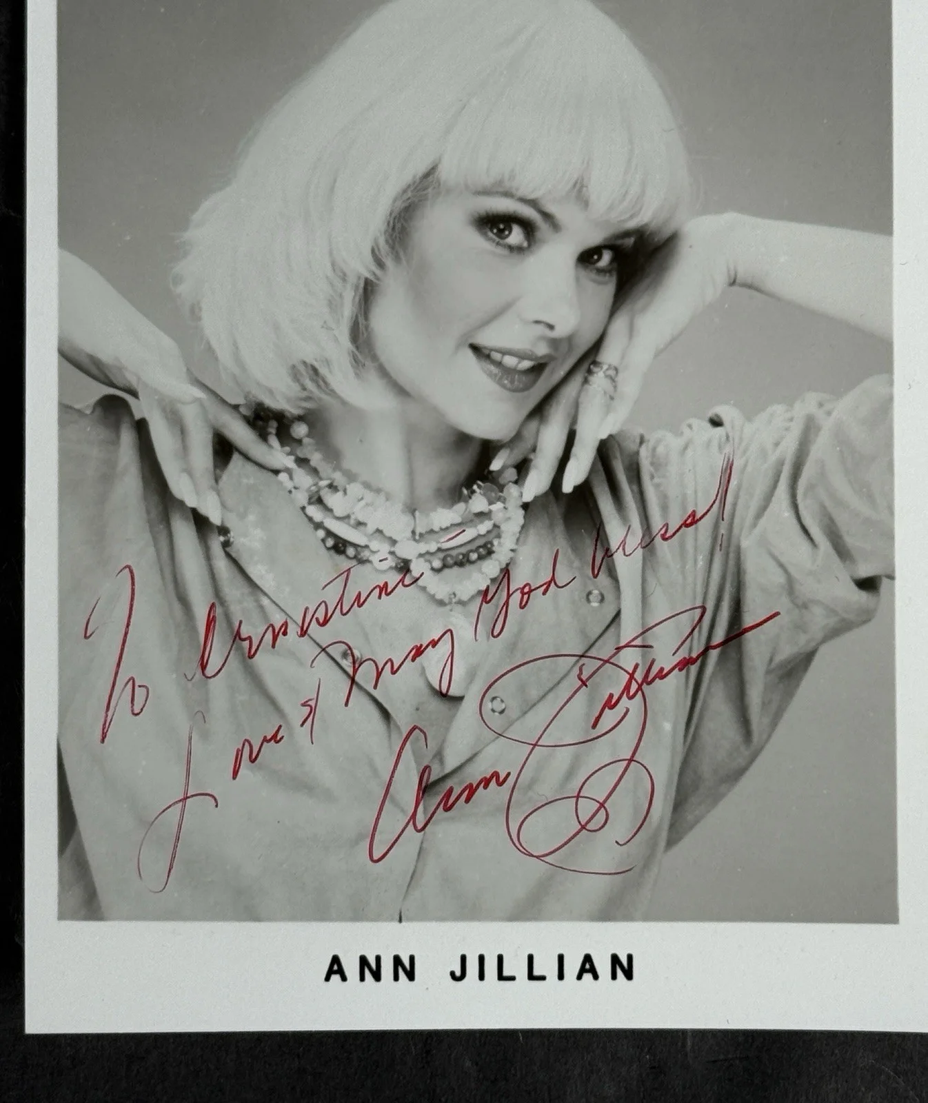 Vintage Autographed Ann Jillian Actress Signed Photo, image 2