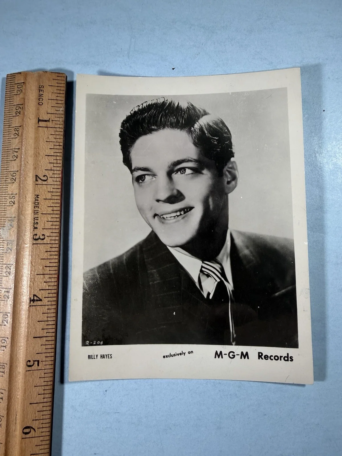 Billy Hayes Inscribed & Signed Photo Singer/Actor 1952 MGM Records, image 3