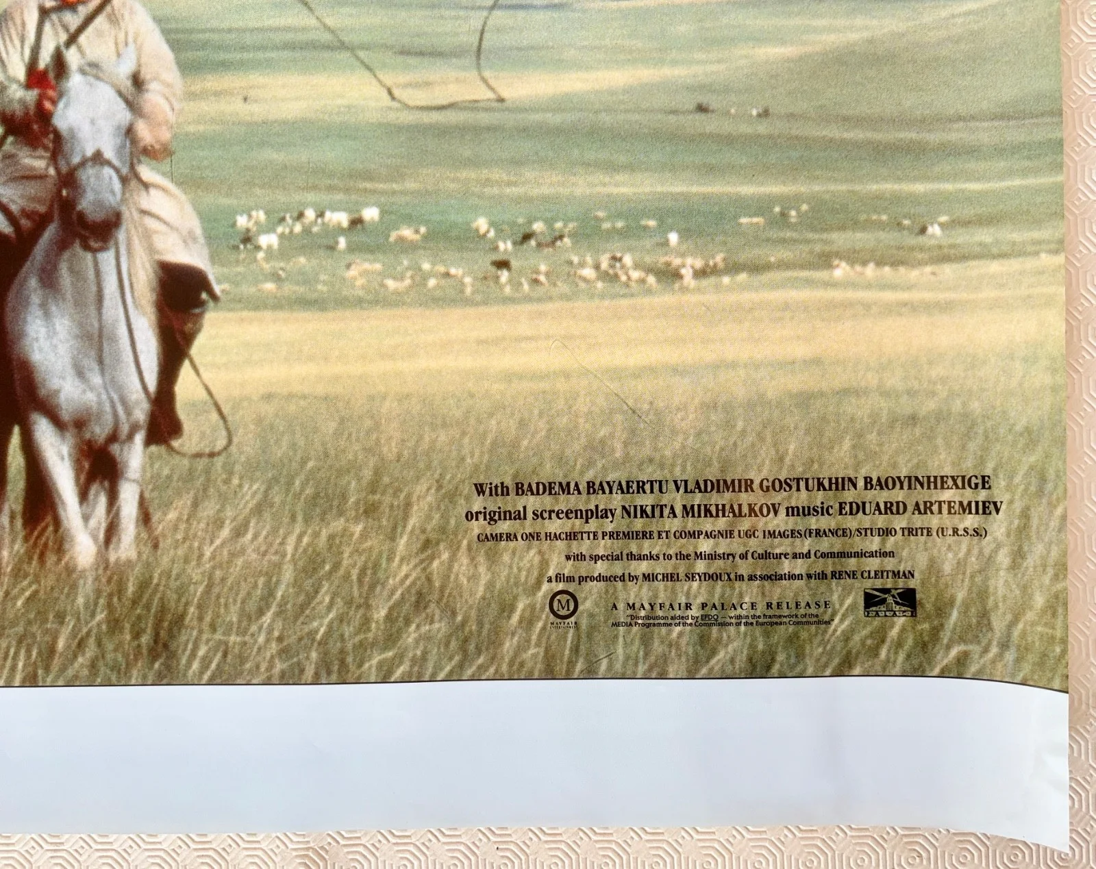 URGA aka Close To Eden Original 1992 Movie Quad Poster Nikita Mikhalkov, изображение 3