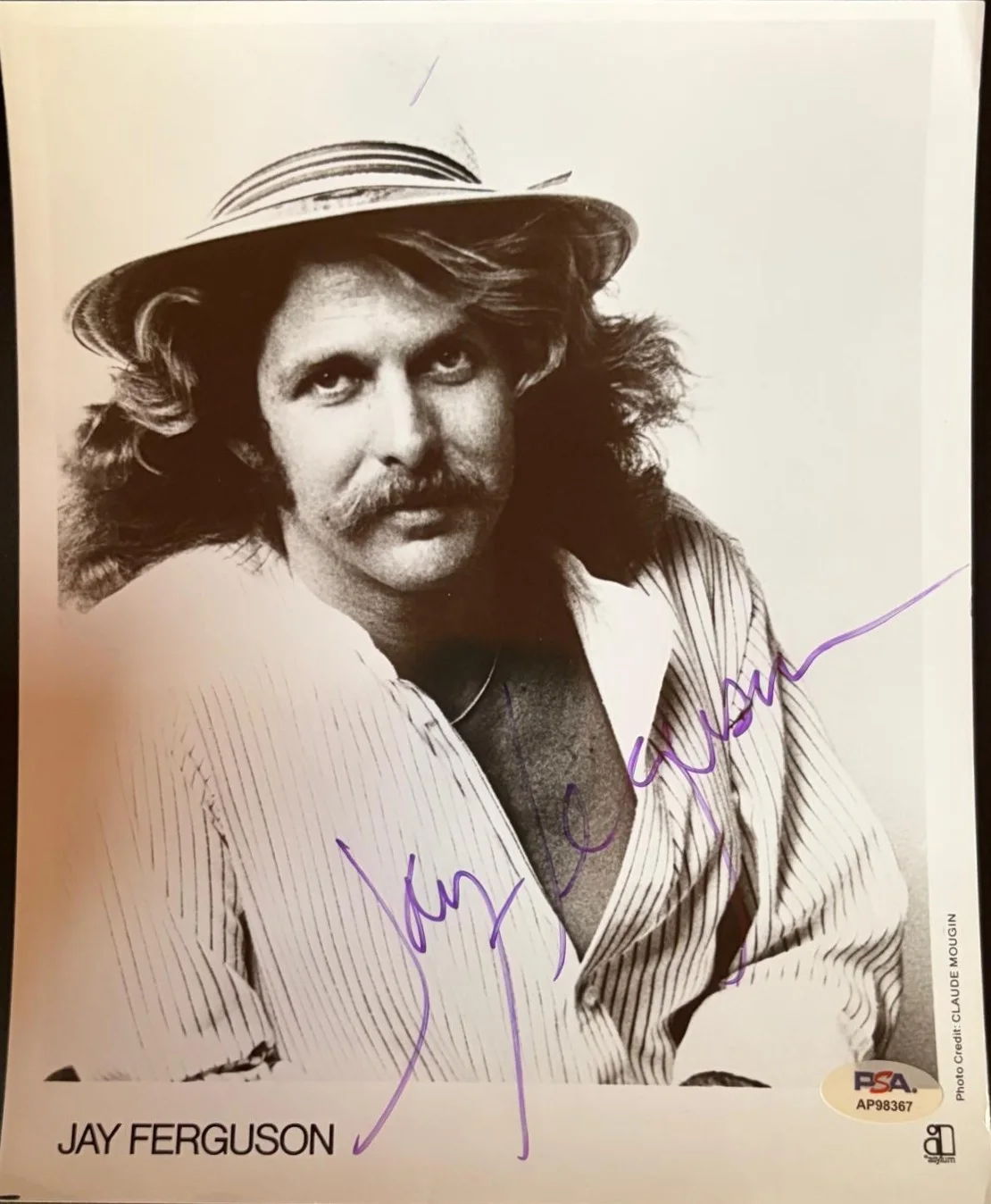 Jay R. Ferguson — JAY R. FERGUSON SIGNED 8X10 PHOTO THUNDER ISLAND SPIRIT & JO JO GUNNE PSA COA E