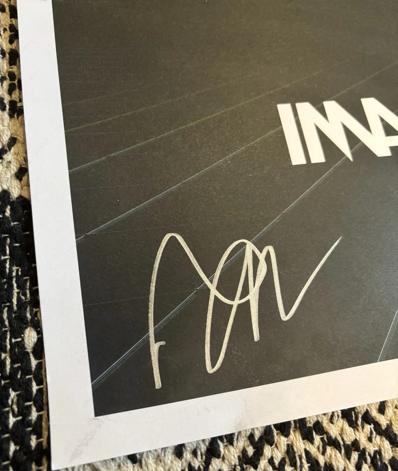 Imagine Dragons Evolve Authentic Autographed Signed Lithograph Poster 2017 24x24, image 2