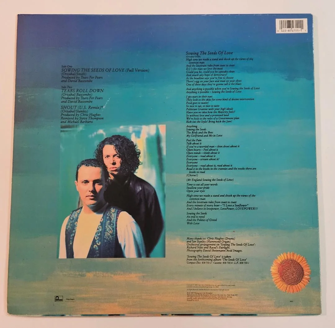 Curt Smith — CURT SMITH SIGNED RECORD ALBUM TEARS FOR FEARS AUTO RARE PROOF, изображение 3