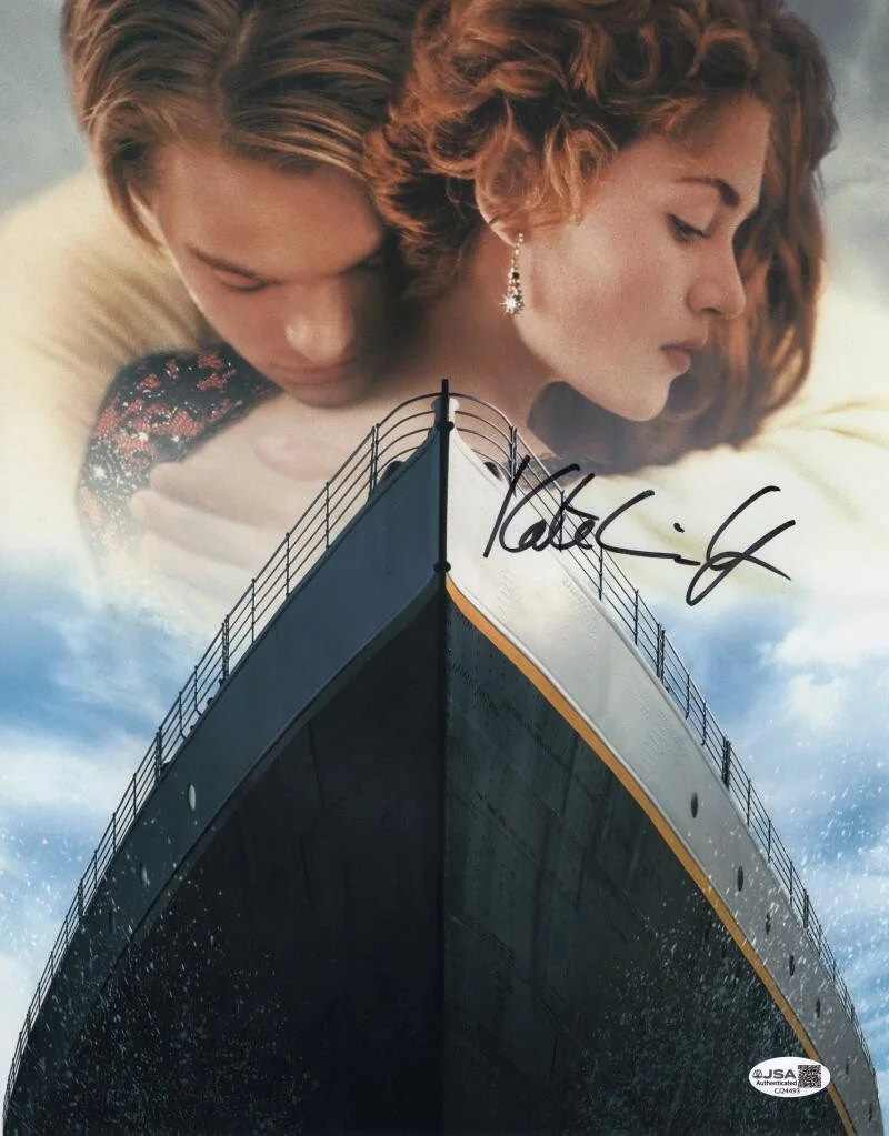 Kate Winslet — Kate Winslet Signed Autograph 11x14 Photo - Titanic w/ Leonardo DiCaprio JSA COA