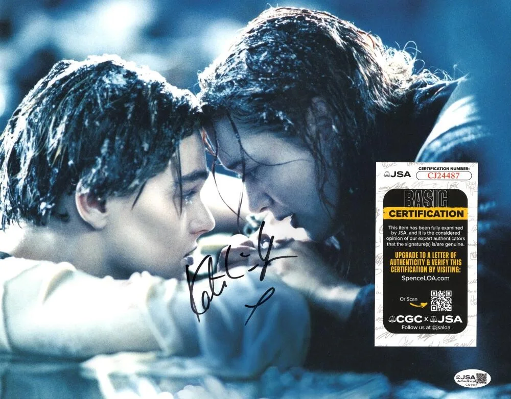 Kate Winslet — Kate Winslet Signed Autograph 11x14 Photo - w/ Leonardo Dicaprio Titanic JSA COA, изображение 2