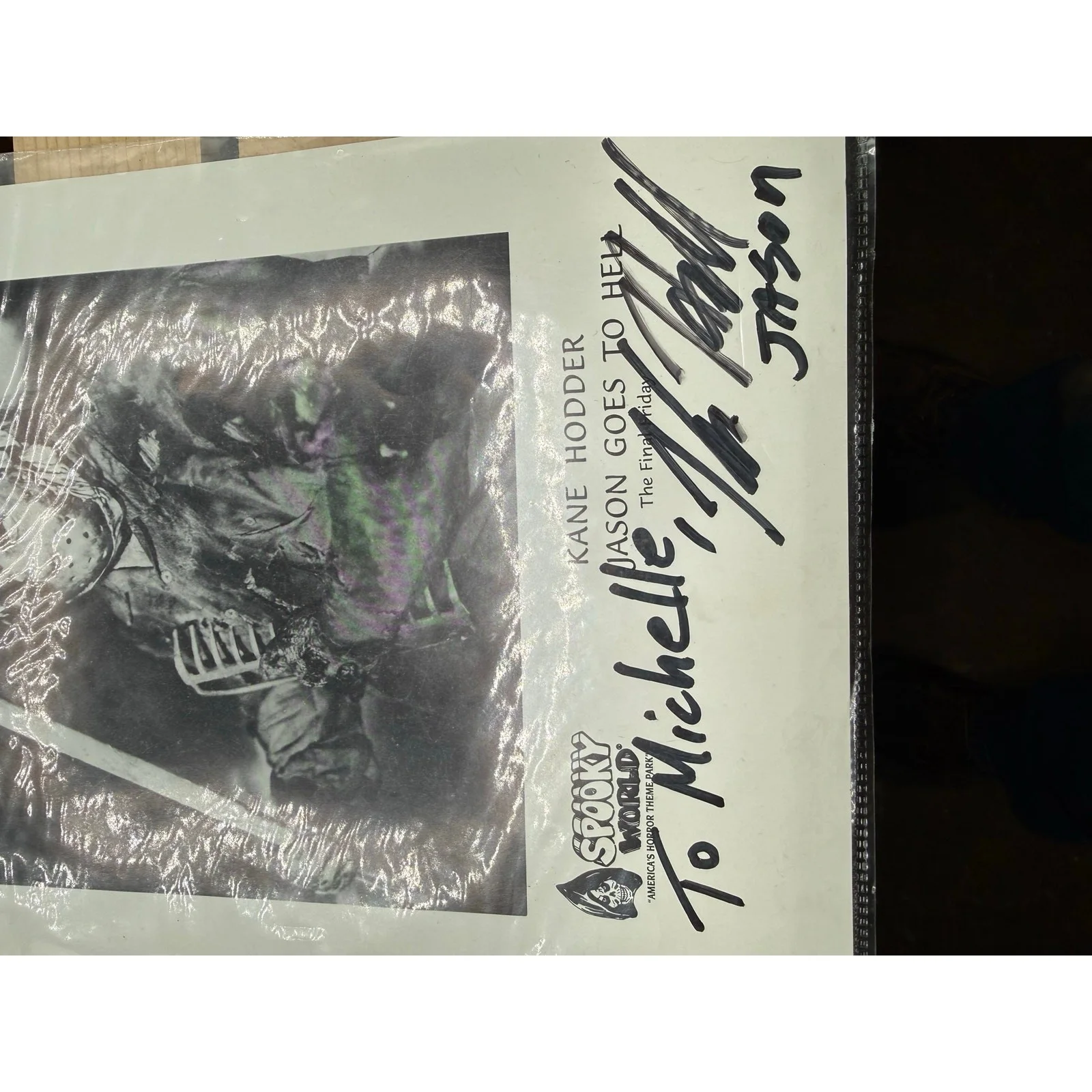 Kane Hodder Autographed “Jason Goes to Hell” - 8x10 - Press Photo, image 5