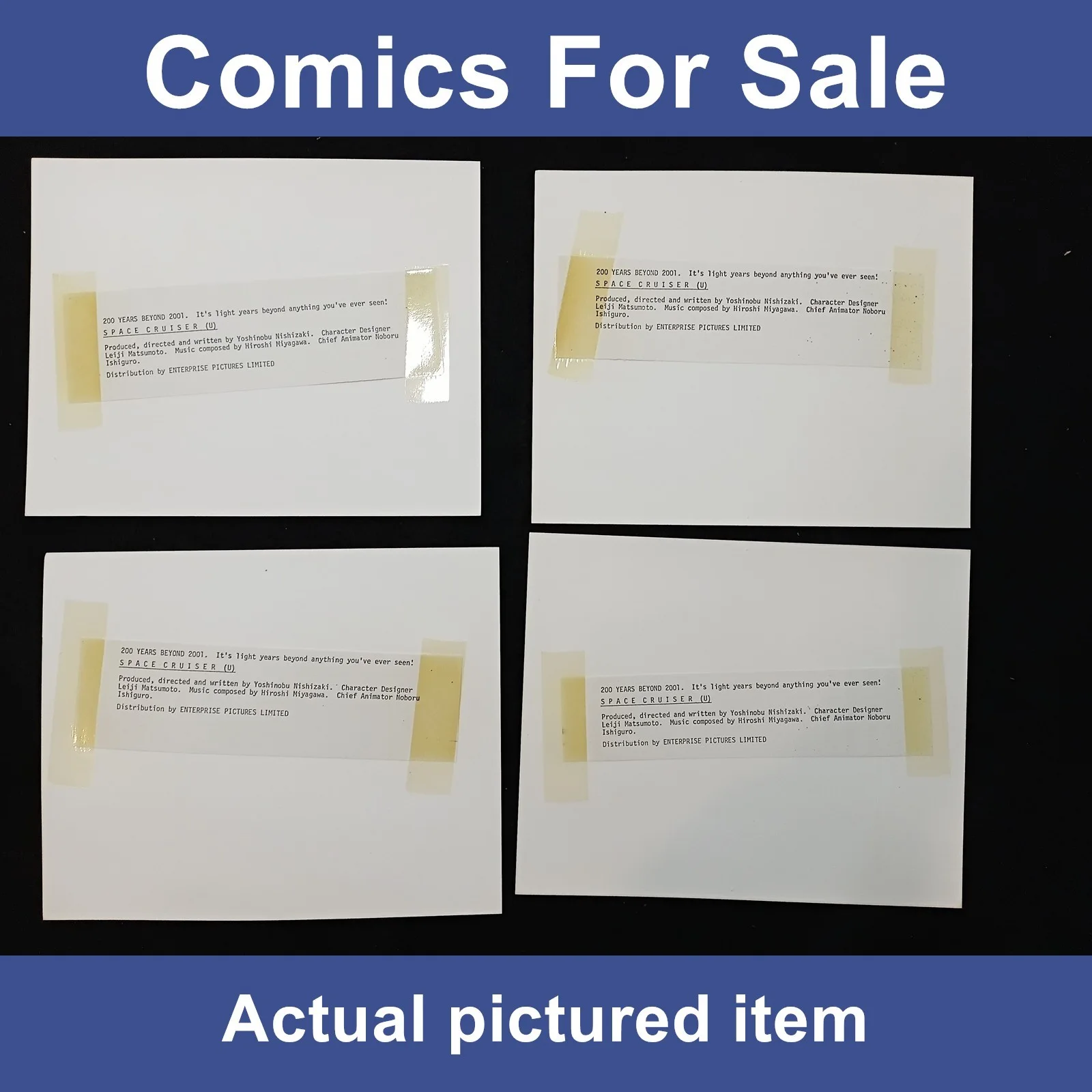 Space Cruiser set of 14 promo photos - Yoshinobu Nishizaki RARE (LOT#14451), изображение 5