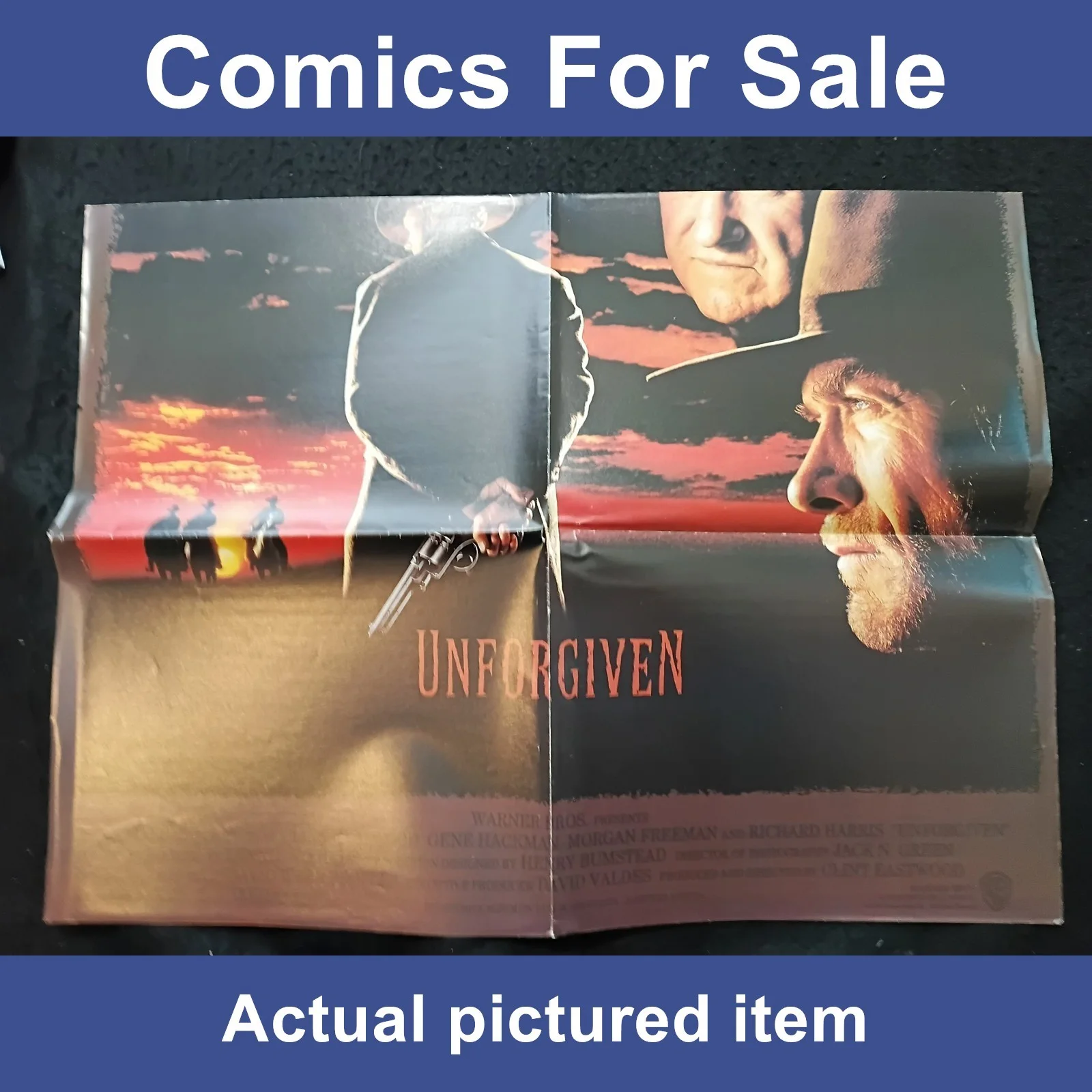 Large Unforgiven/Sharon Stone Film Poster - Clint Eastwood (LOT#14471), изображение 2