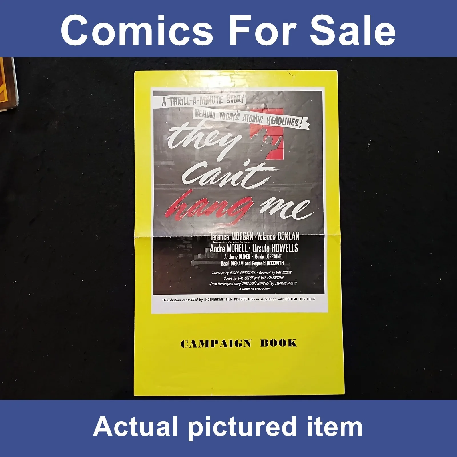 Terence Morgan- They Can't Hang Me - UK Film Campaign Book (LOT#14475), изображение 4