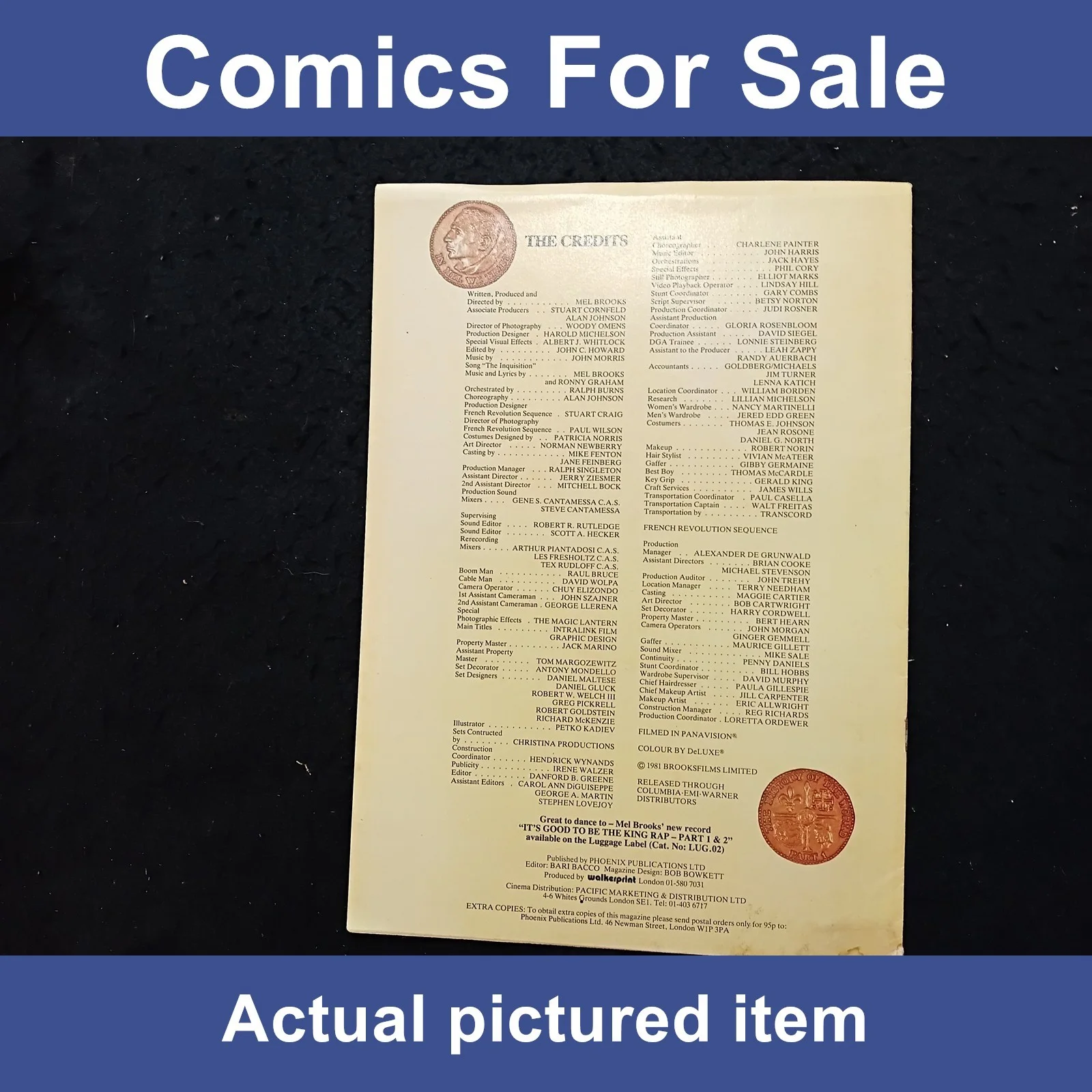 Mel Brooks’ History Of The World Pt 1 1981 Movie Brochure/Programme (LOT#14486), изображение 5