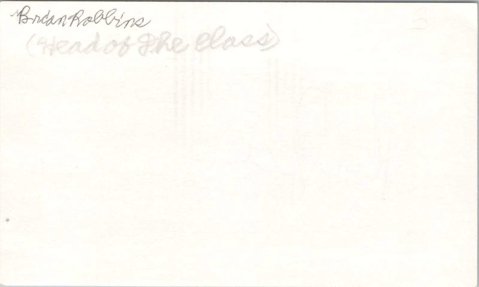 Brian Robbins — Brian Robbins Signed 3x5 Index Card Head Of The Class Autographed, изображение 2