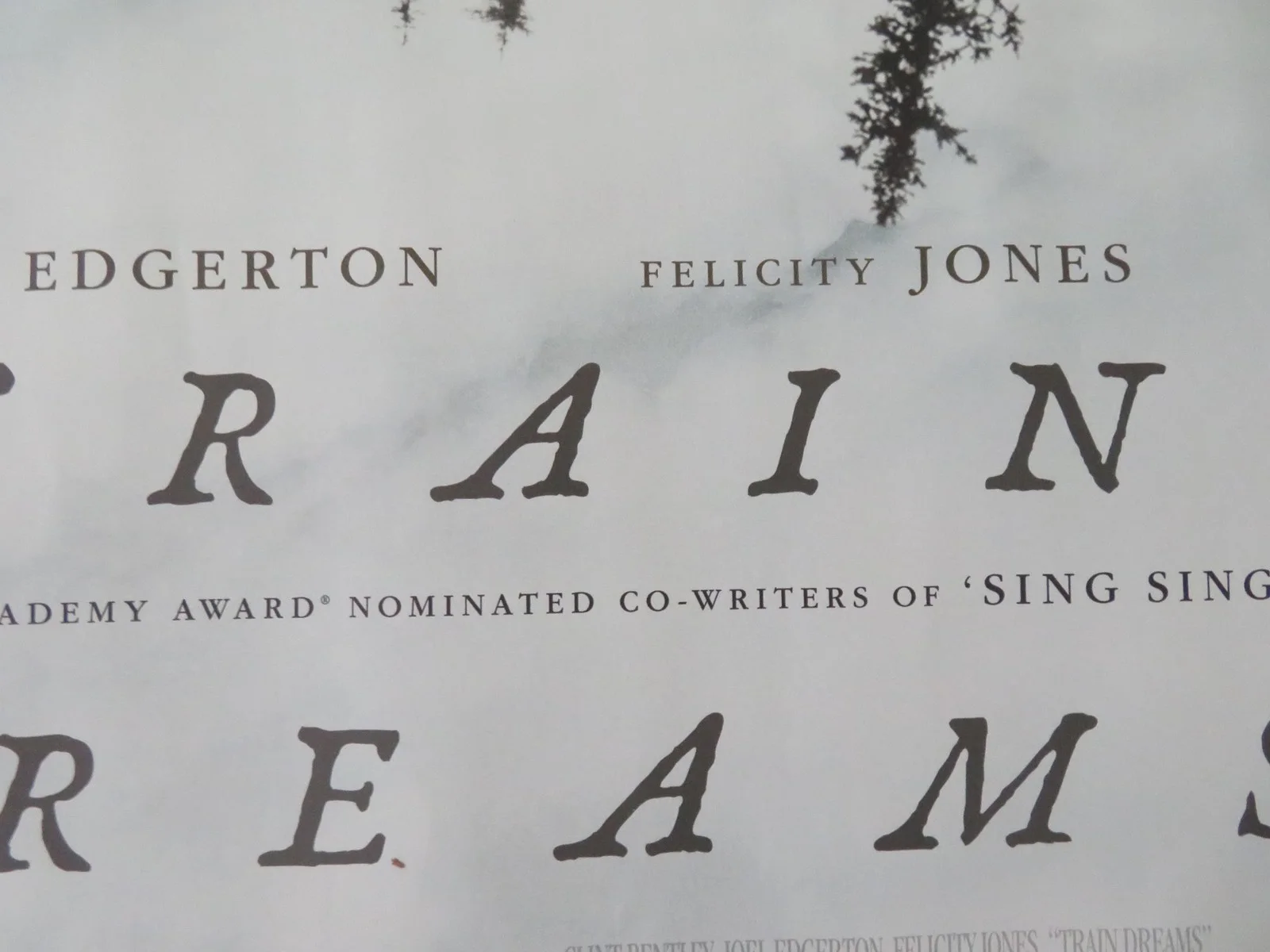 TRAIN DREAMS UK QUAD ROLLED POSTER JOEL EDGERTON FELICITY JONES 2025, image 2