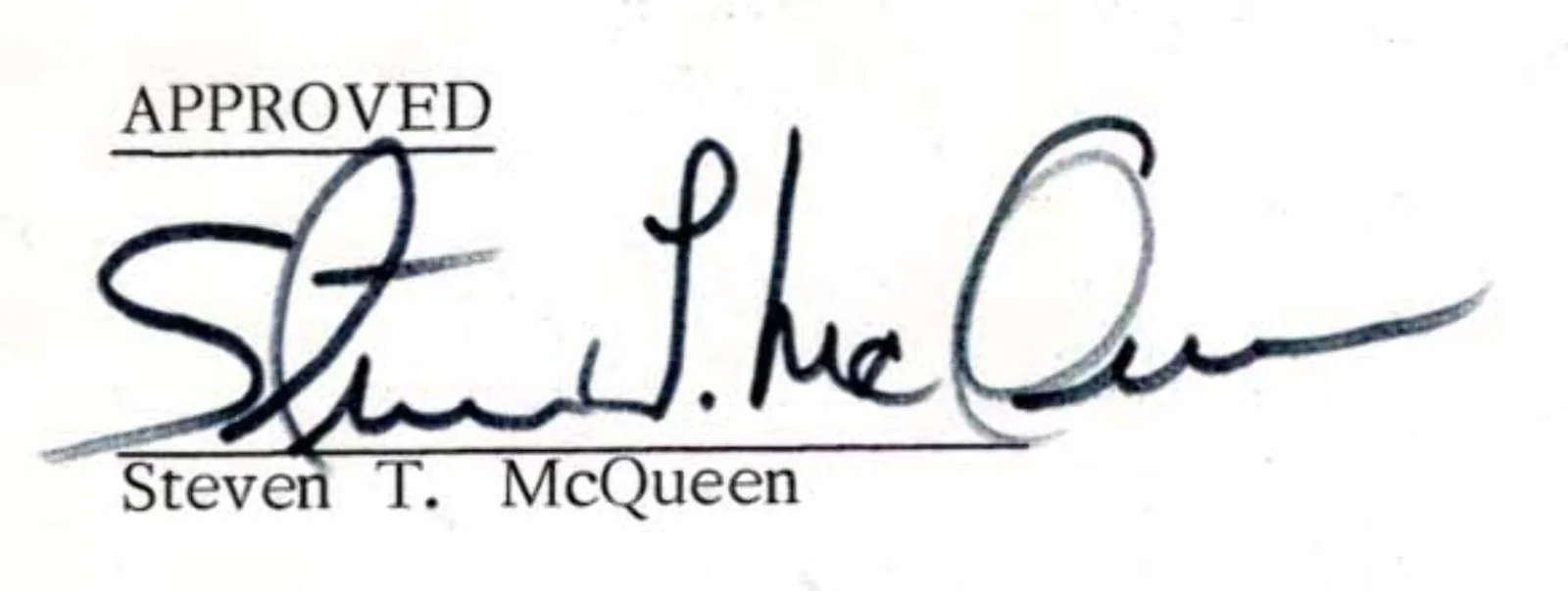 ACTOR Steve McQueen (+) autograph, document signed, image 4