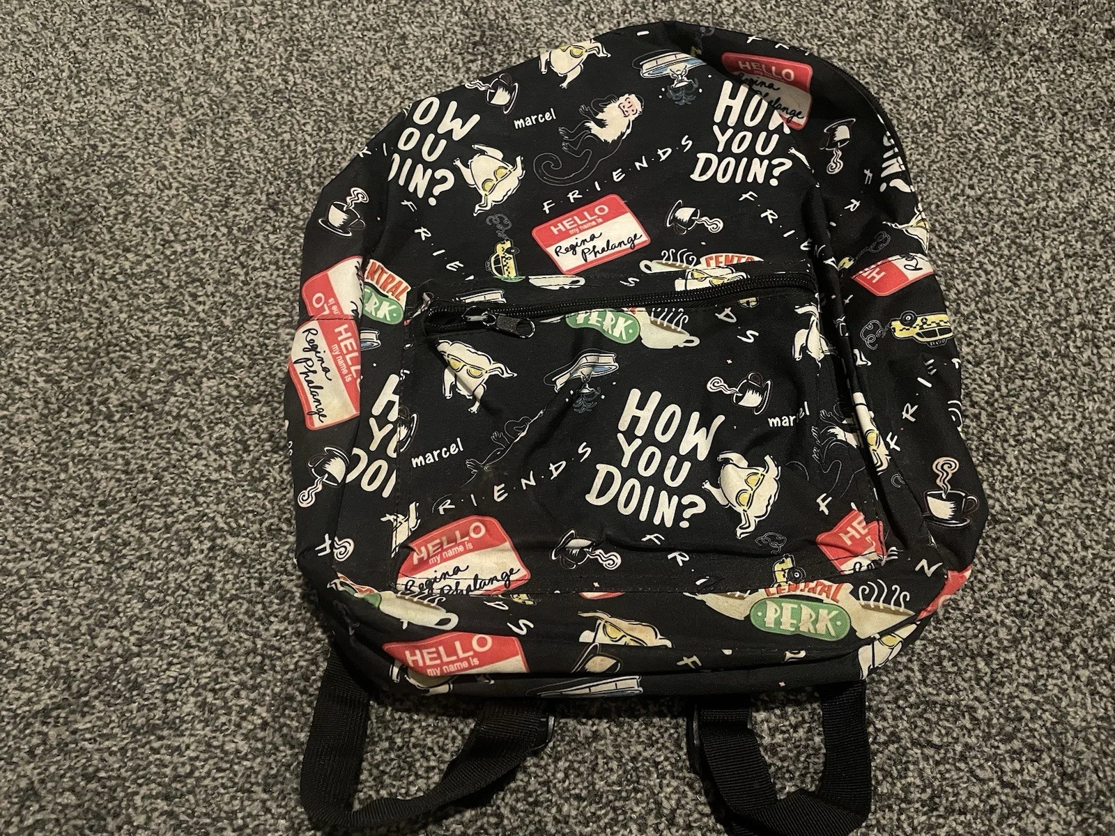 FRIENDS Official Show Merchandise Backpack/Rucksack Chibi Print Central Perk VGC, изображение 2