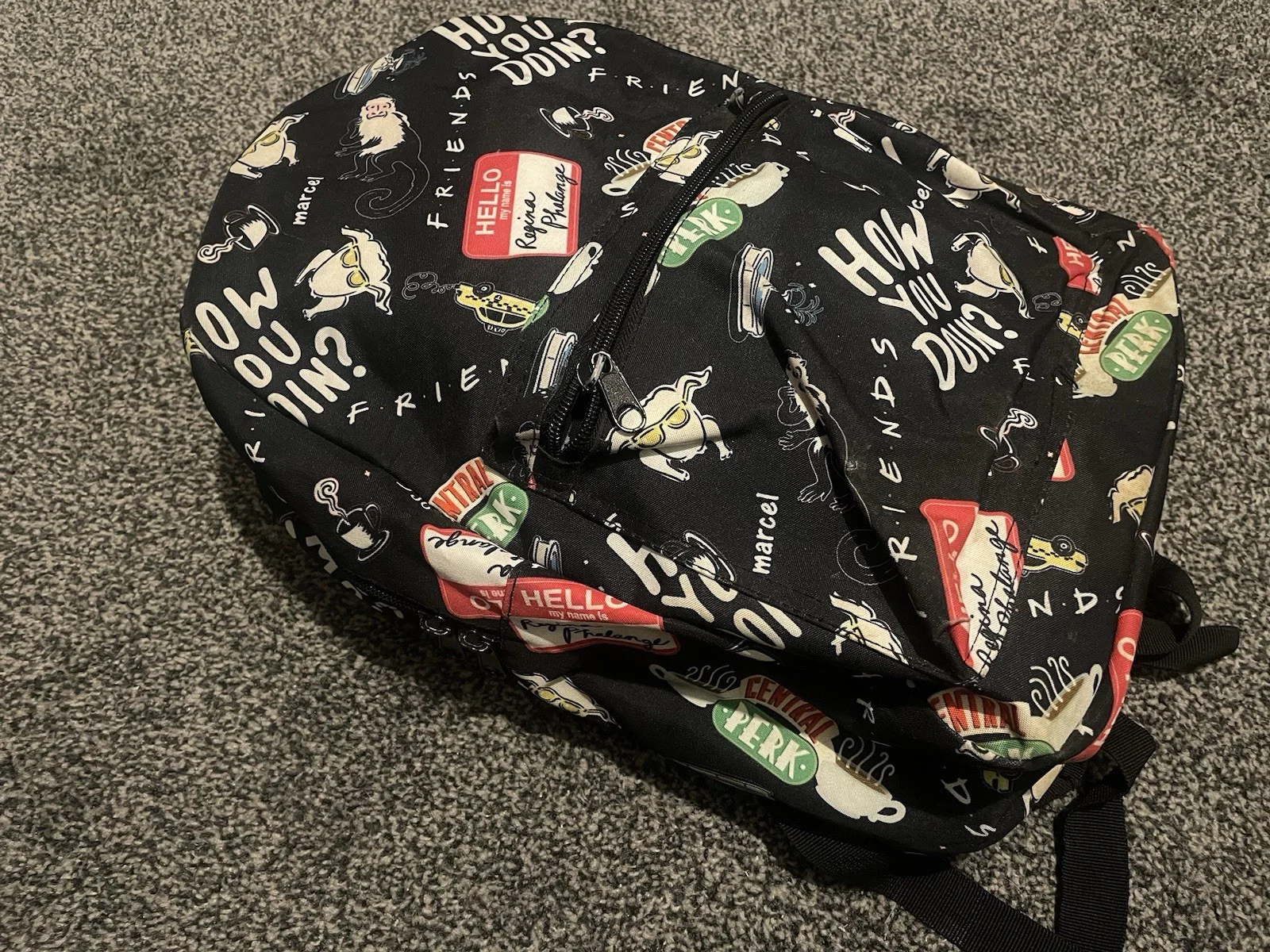 FRIENDS Official Show Merchandise Backpack/Rucksack Chibi Print Central Perk VGC, изображение 4