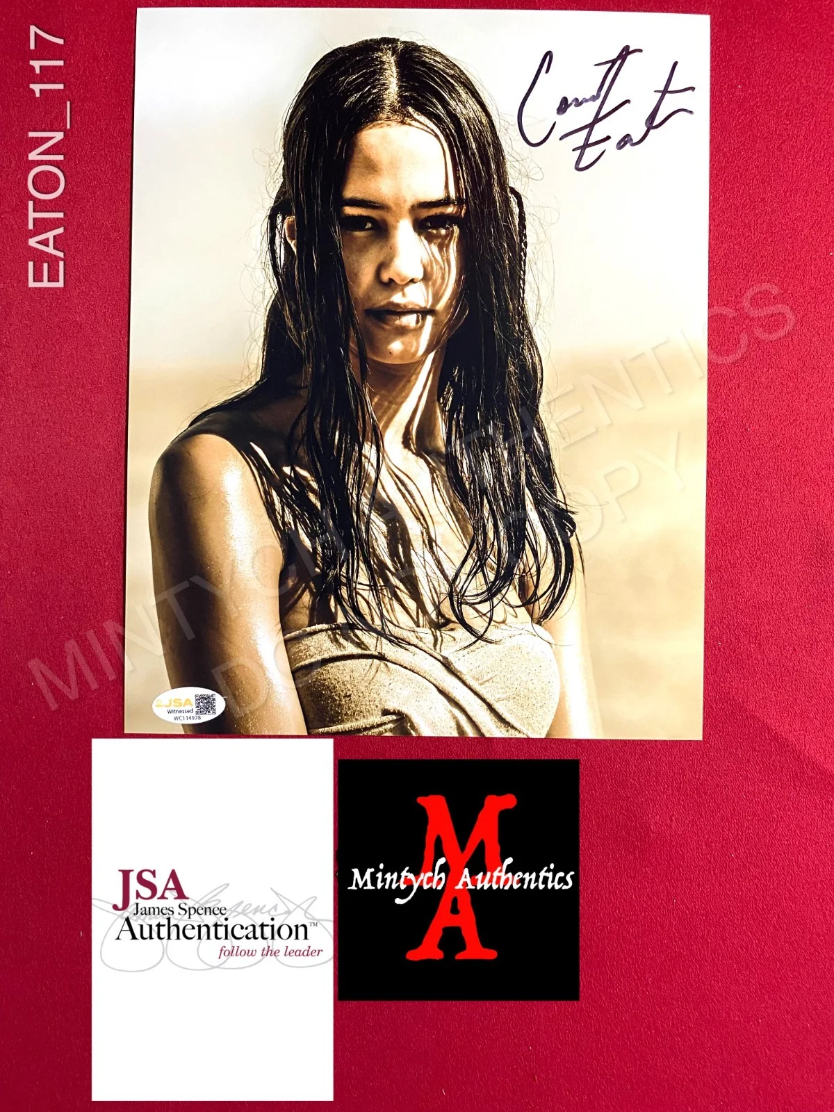 Courtney Eaton — Courtney Eaton autographed signed 8x10 photo Yellowjackets Teen Lottie JSA COA