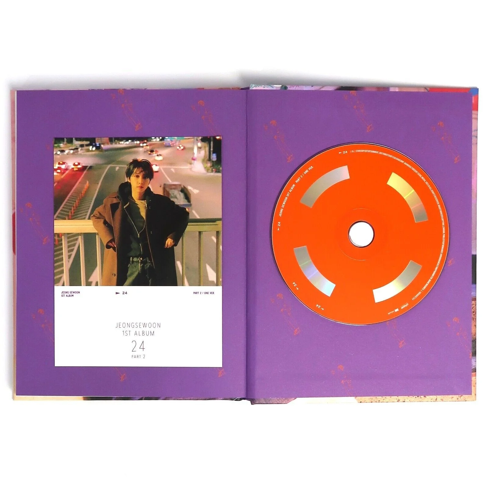 Jeong Sewoon - 24 [One Ver.] 1st Album Signed Autographed CD Promo K-Pop 2020, изображение 3