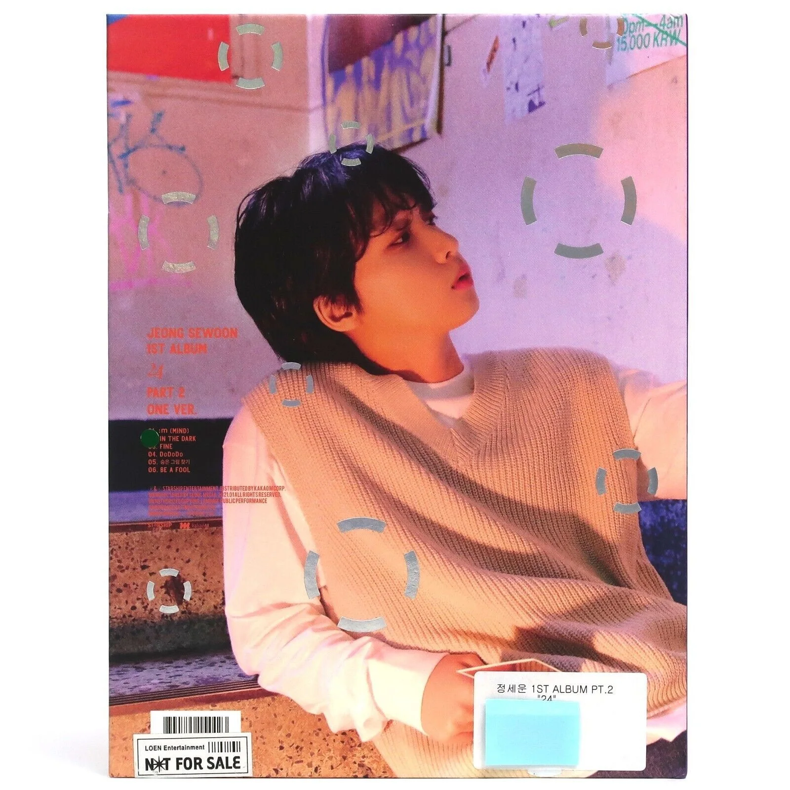 Jeong Sewoon - 24 [One Ver.] 1st Album Signed Autographed CD Promo K-Pop 2020, изображение 4