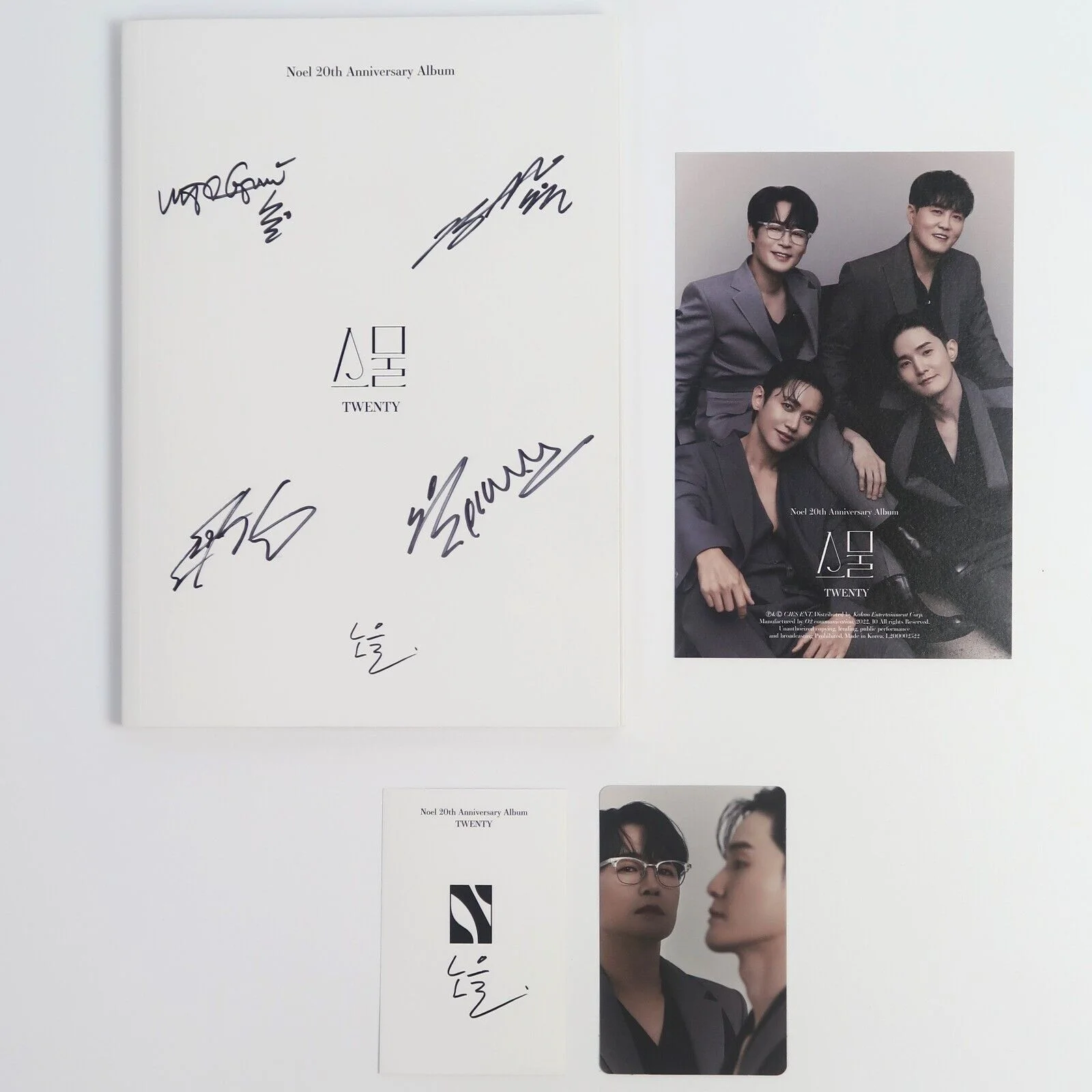 Noel - Twenty 20th Anniversary Album Signed CD Promo K-Pop 2022 노을, image 2