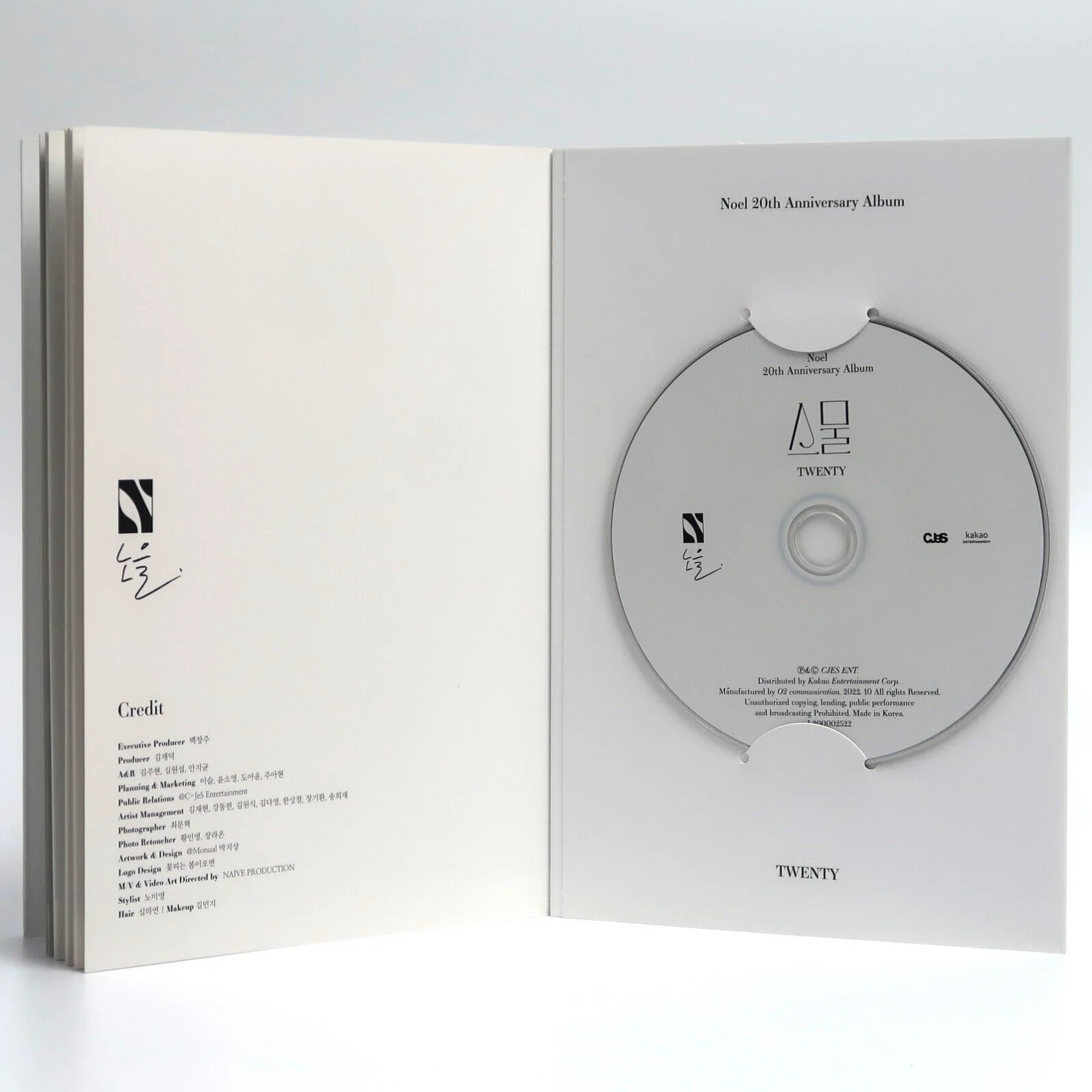 Noel - Twenty 20th Anniversary Album Signed CD Promo K-Pop 2022 노을, image 5