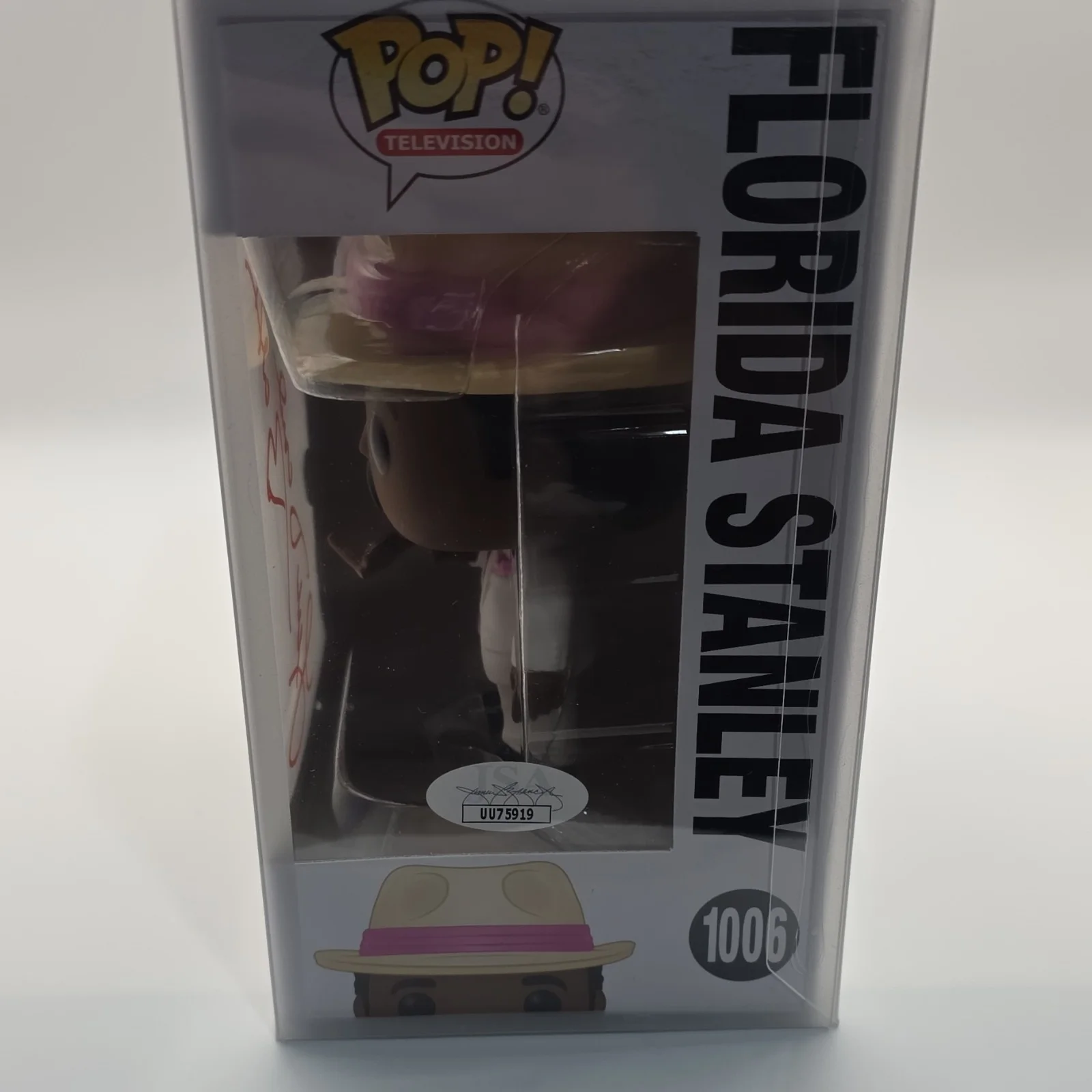 Leslie David Baker — Funko Pop The Office Florida Stanley #1006 Signed Leslie David Baker JSA, image 2
