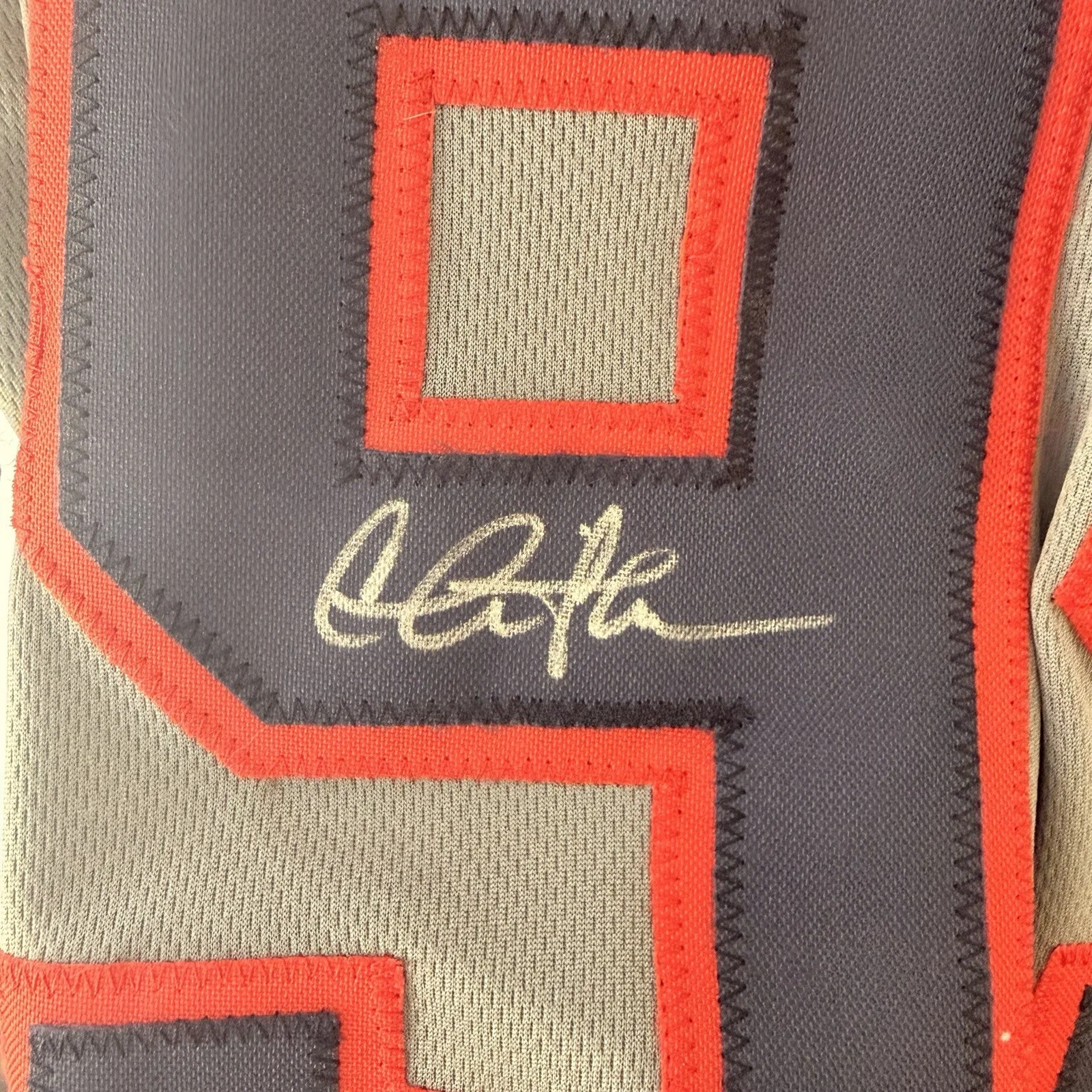 CHARLIE SHEEN signed Rick Vaughn “WildThing” jersey w coa! guardians indians, image 5