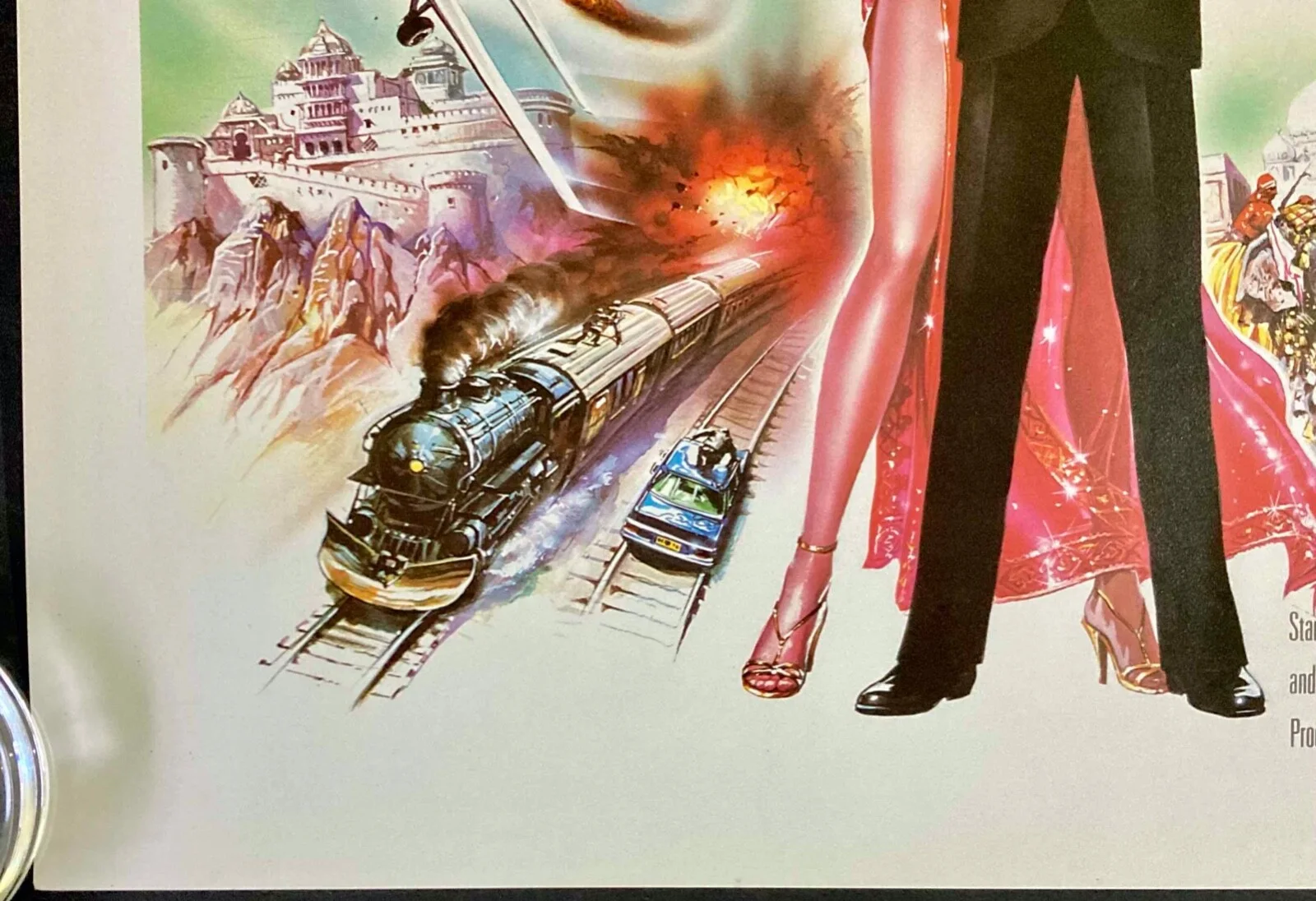Octopussy Original Mini Quad Movie Cinema Poster Roger Moore James Bond RARE, изображение 4