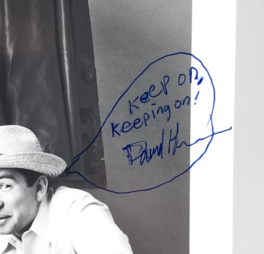 David Herman — David Herman Signed 8 x 10 Genuine Black & White Photo House of Buggin' Cast, image 2