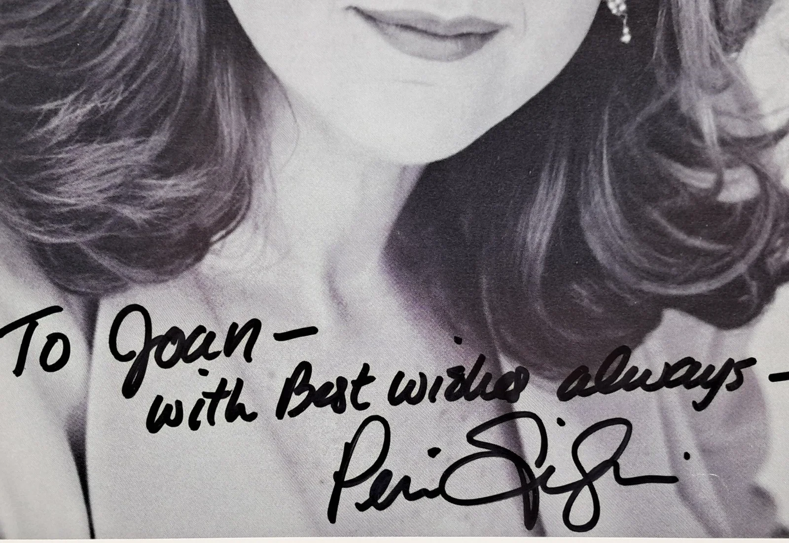 Peri Gilpin — Peri Gilpin Signed 8 x 10 Black & White Photo Print Roz on Frasier Star Actress, изображение 2