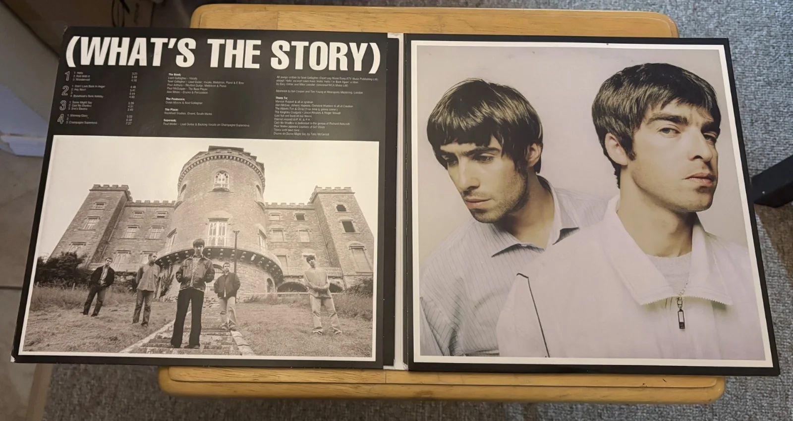 Noel Gallagher, Paul Bonehead Arthurs — Noel Gallagher & Bonehead Signed OASIS "What's The Story" Vinyl Album+LP *PROOF*, изображение 5
