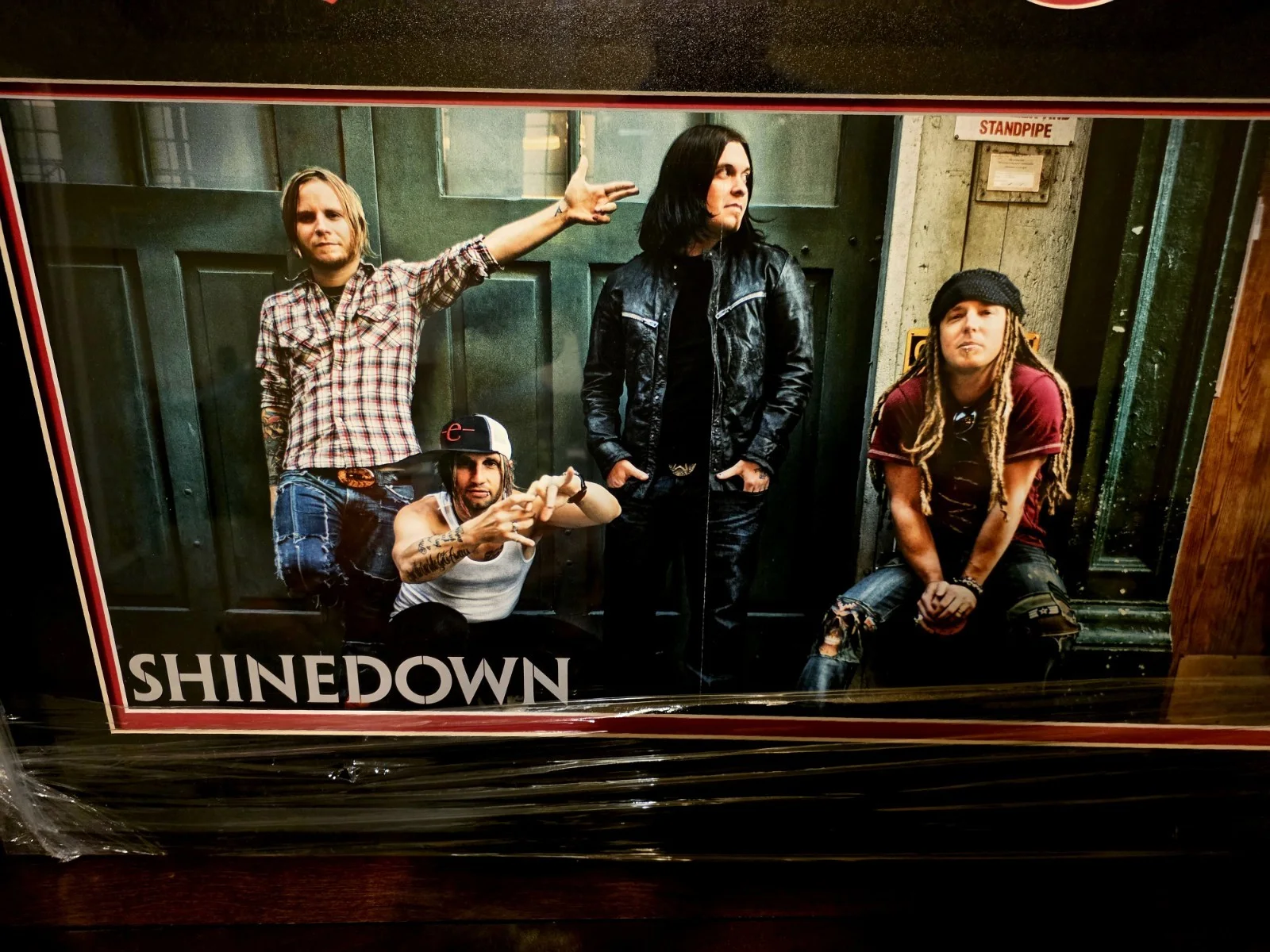 Shinedown Signed Autographed Oversized Guitar Pick JSA COA, image 2