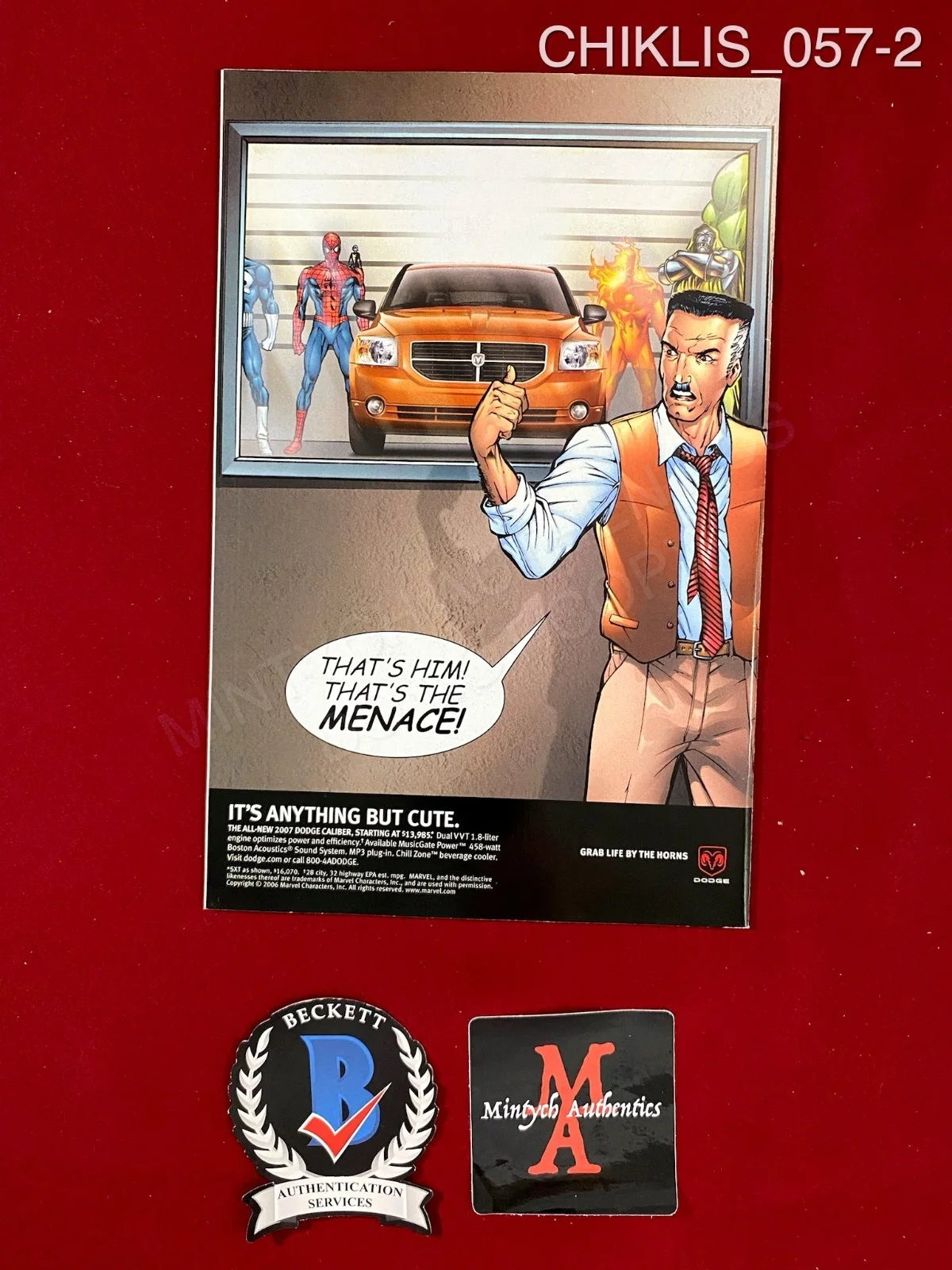 Michael Chikilis — Michael Chiklis signed comic book Stan Lee meets The Thing Beckett COA, image 2