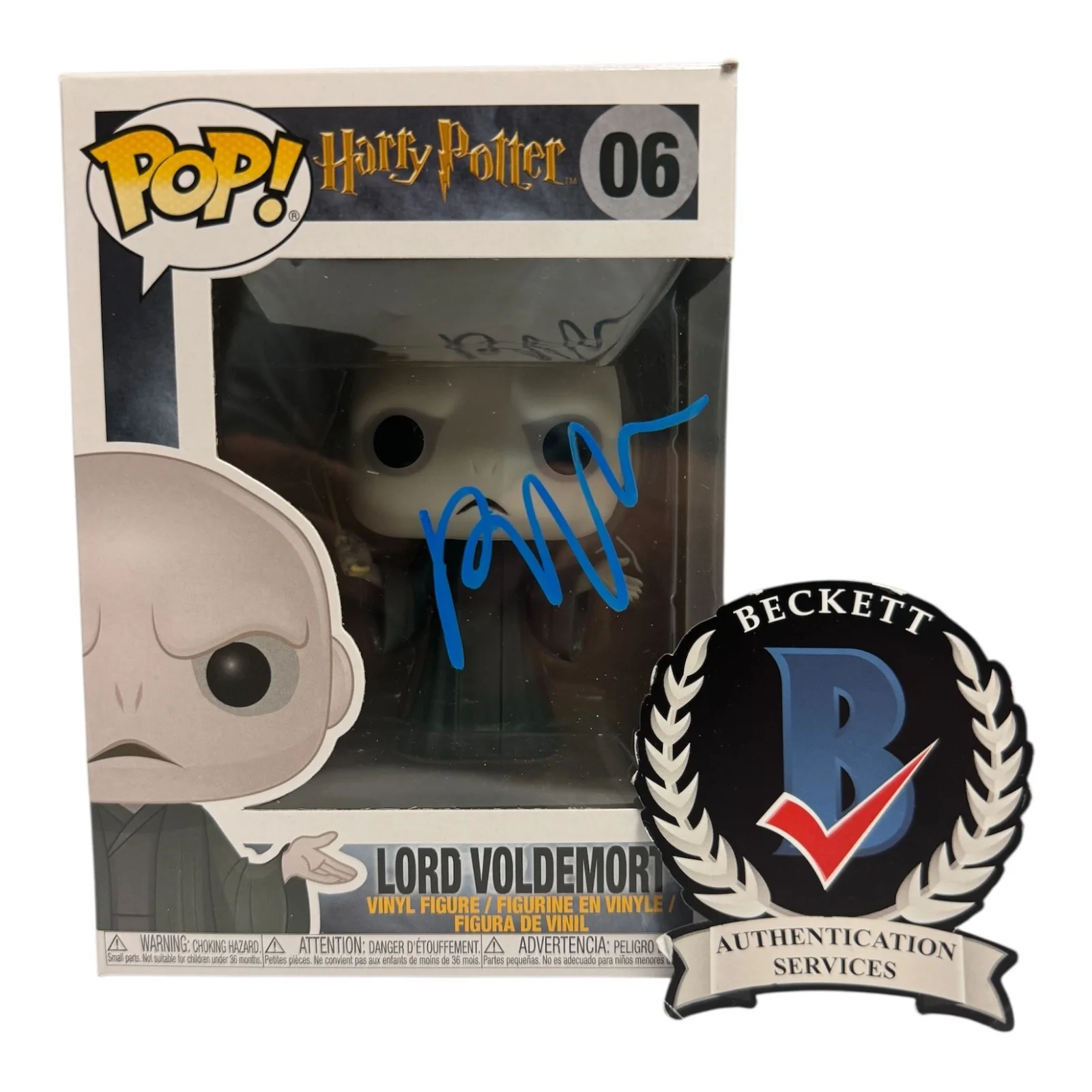 Ralph Fiennes — Ralph Fiennes Signed Autograph Harry Potter Funko Pop 06 BAS Beckett